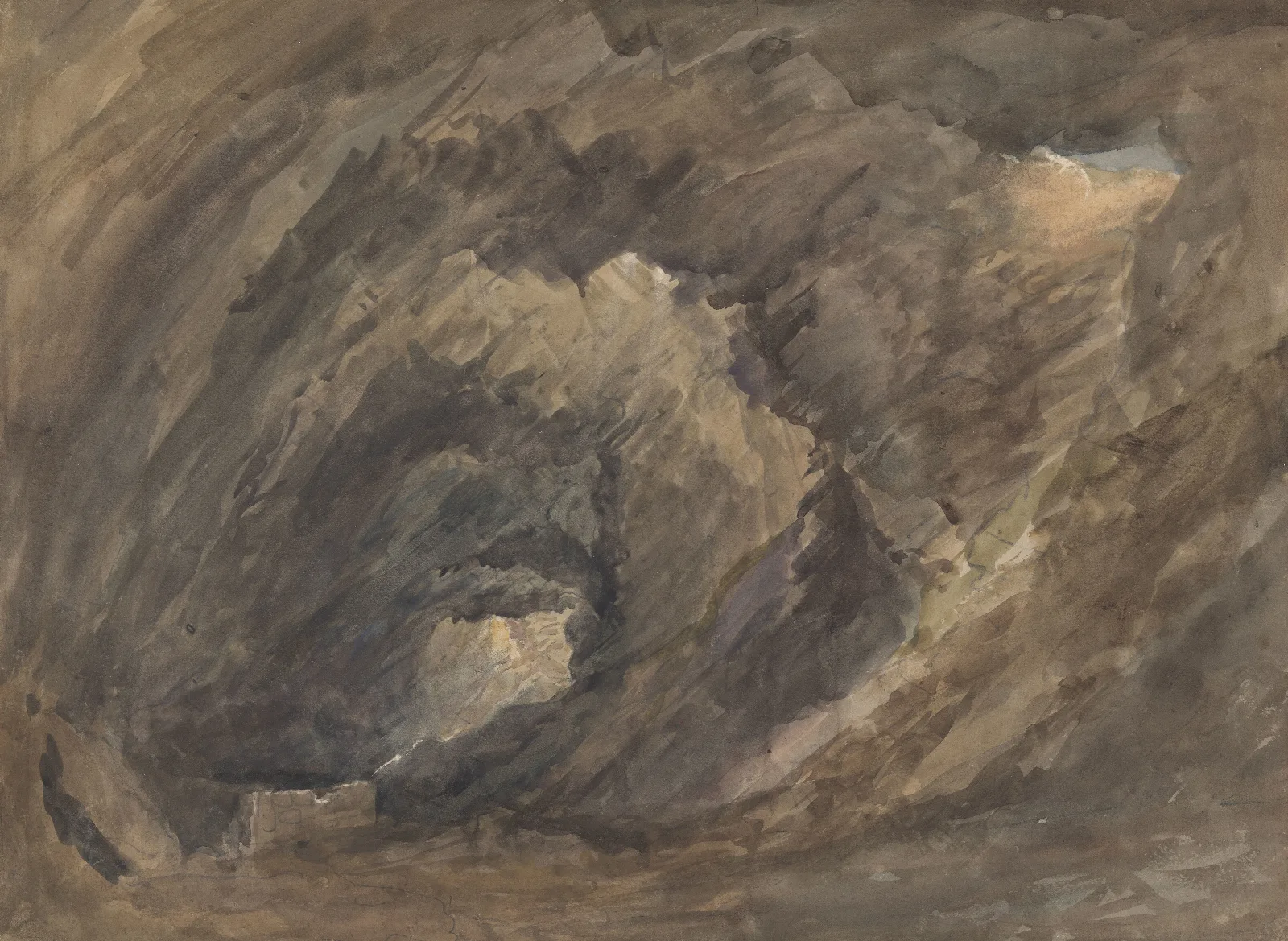 Grotto Interior Wall Art by David Cox - Canvas Print