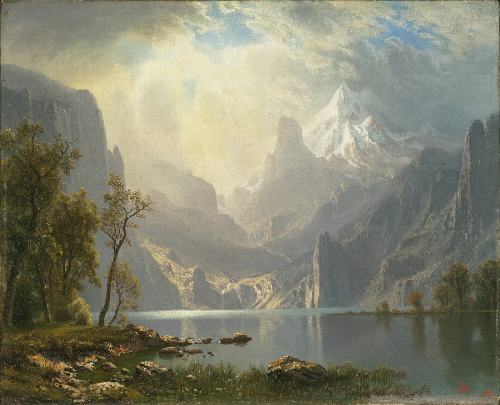 In The Sierras Wall Art by Albert Bierstadt - Canvas Print