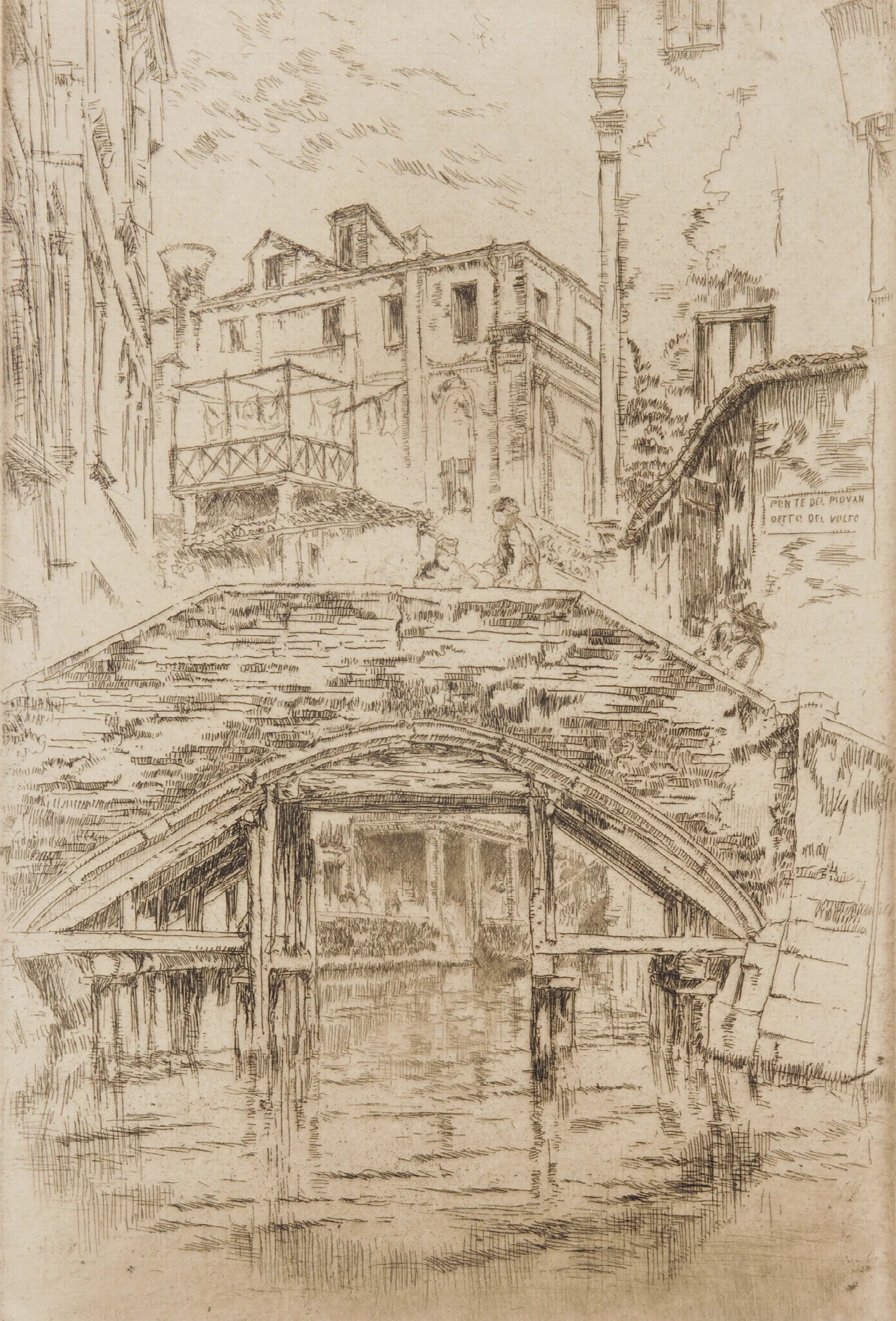 Ponte Del Piovan Wall Art by James Abbott McNeill Whistler - Canvas Print