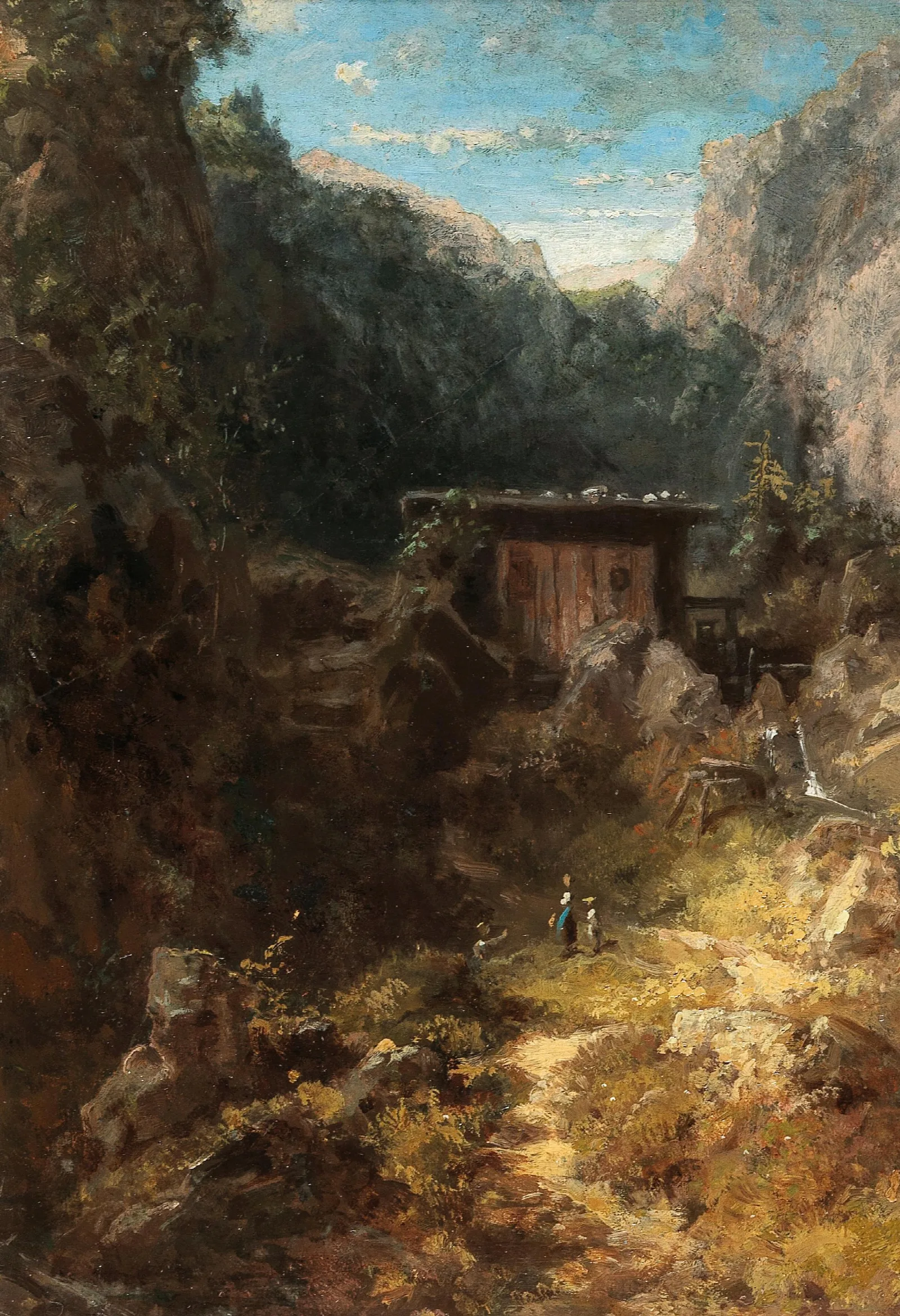 Mountain Mill 2 Wall Art by Carl Spitzweg - Canvas Print