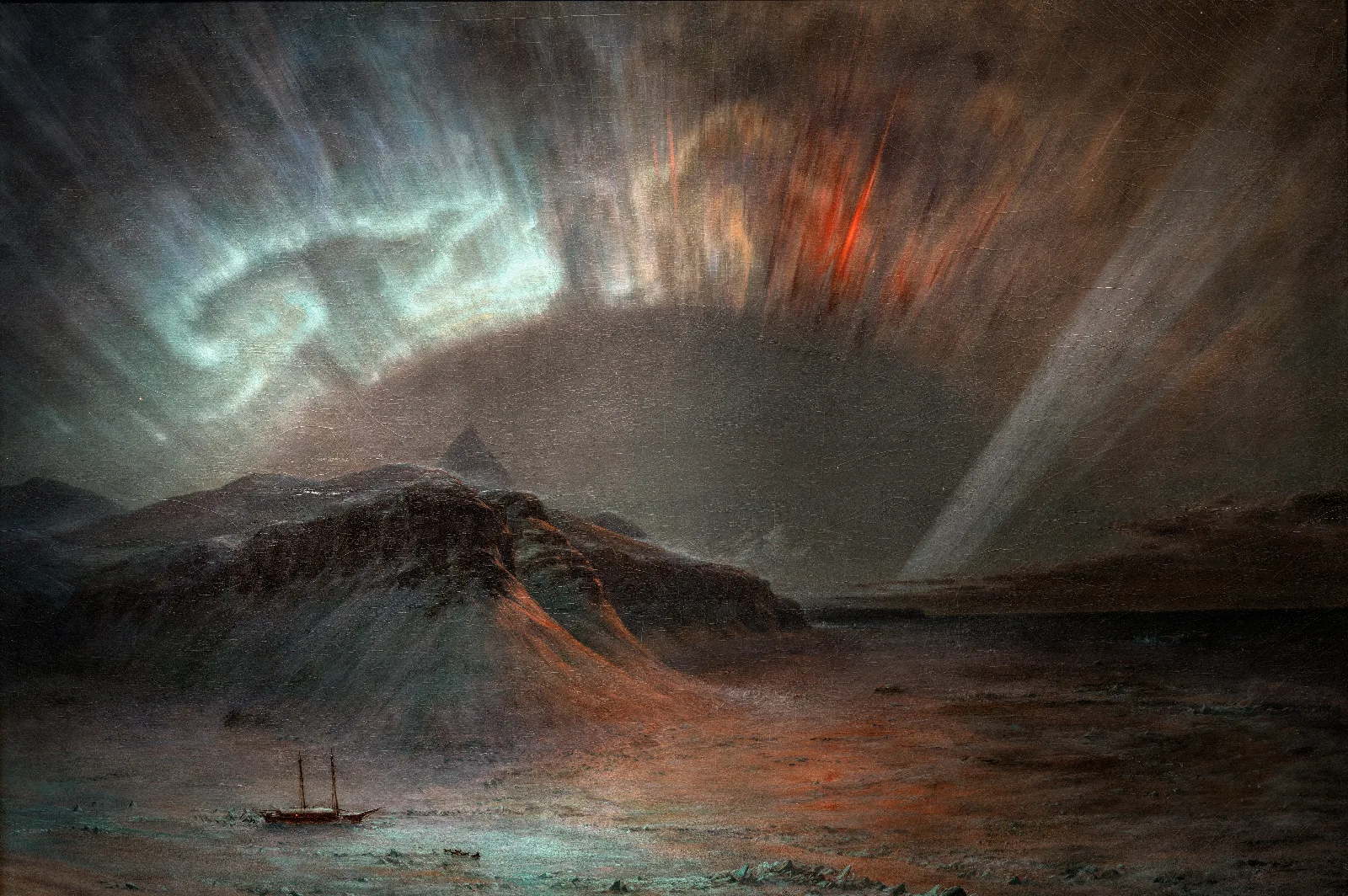 Aurora Borealis Wall Art by Frederic Edwin Church - Canvas Print