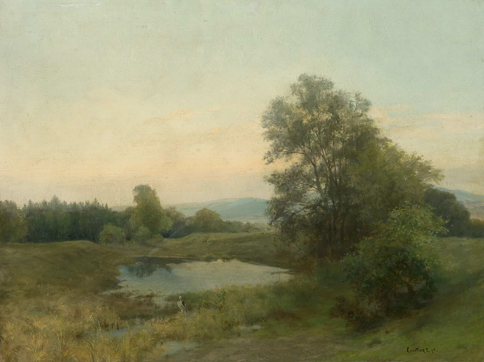 Landscape With A Swamp Wall Art by Ľudovít Čordák - Canvas Print