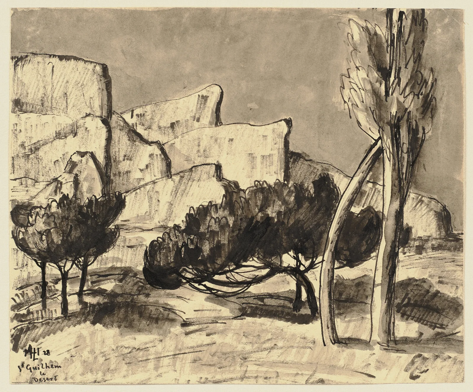 Saint Guilhem Le Desert 3 Wall Art by Hermann Lismann - Canvas Print