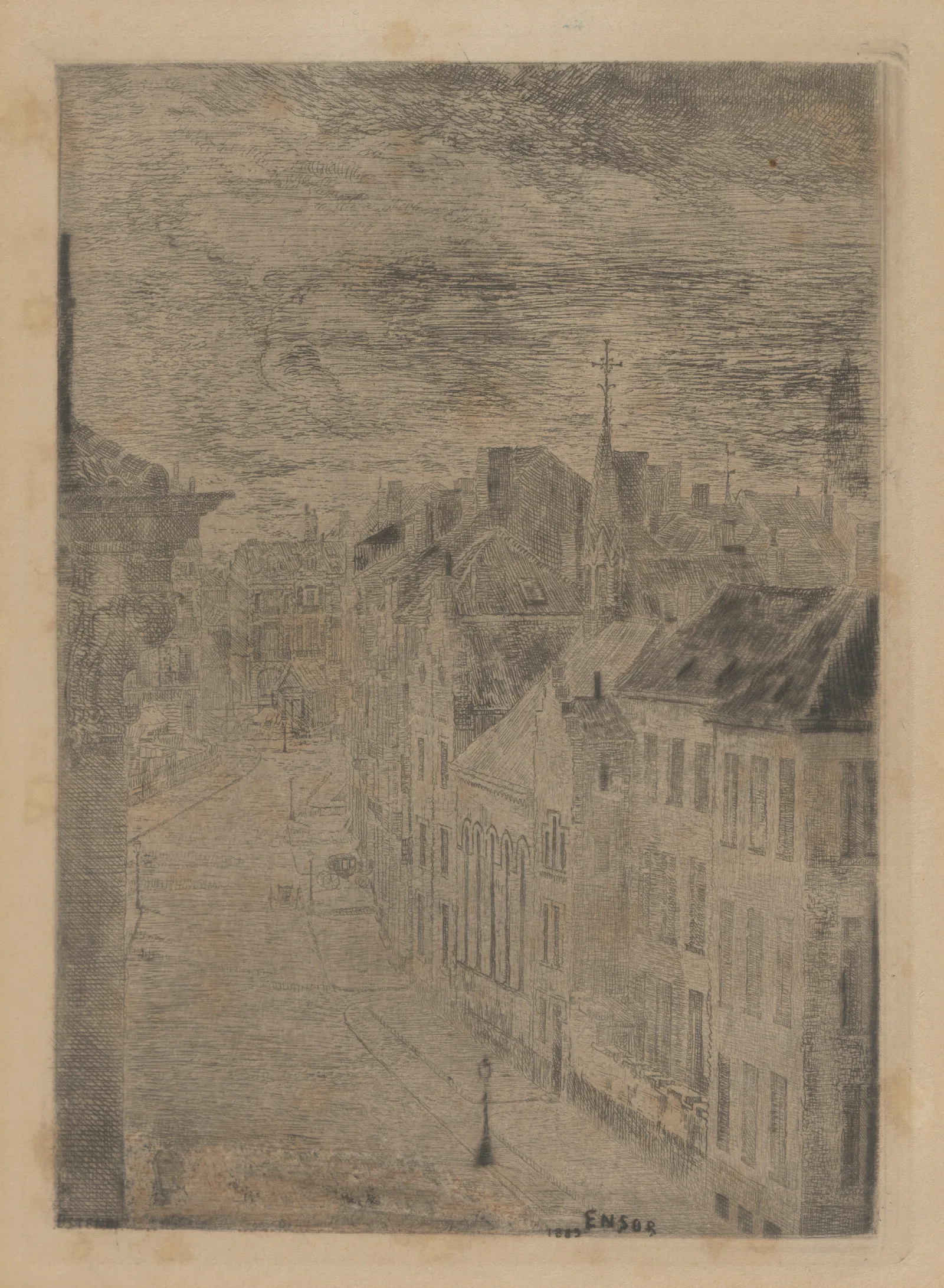 Van Iseghemlaan Oostende Wall Art by James Ensor - Canvas Print