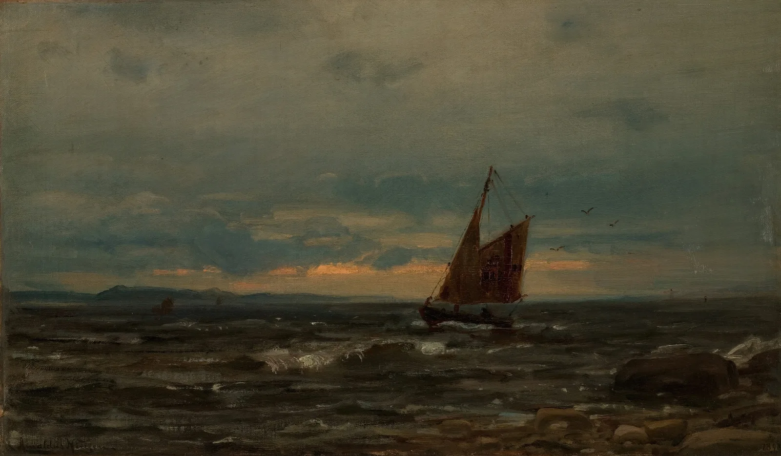 Losskoyte Wall Art by Amaldus Nielsen - Canvas Print