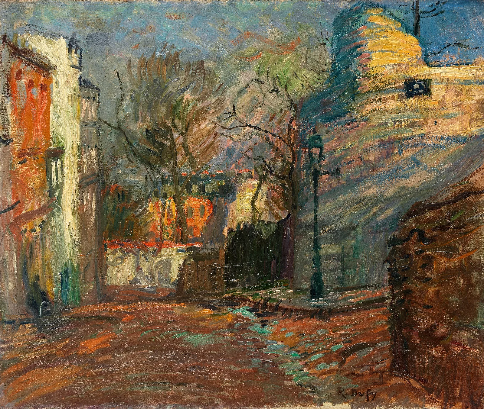 Rue A Montmartre Wall Art by Raoul Dufy - Canvas Print