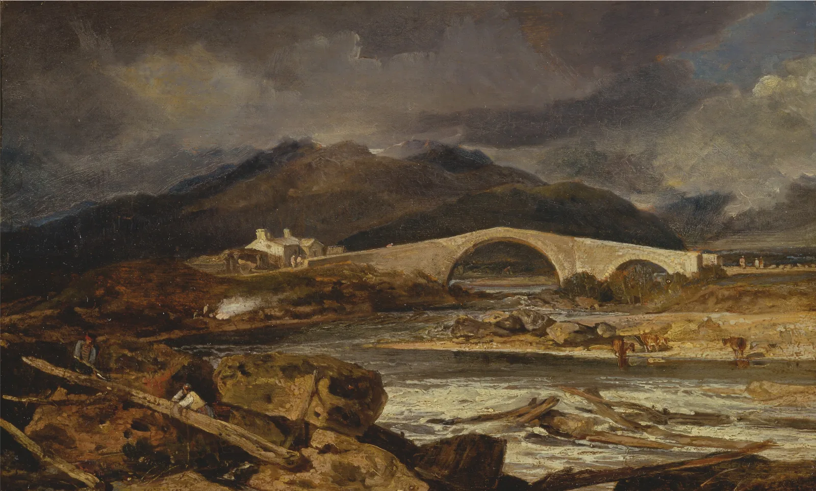 Tummel Bridge Perthshire Wall Art by Joseph Mallord William Turner - Canvas Print