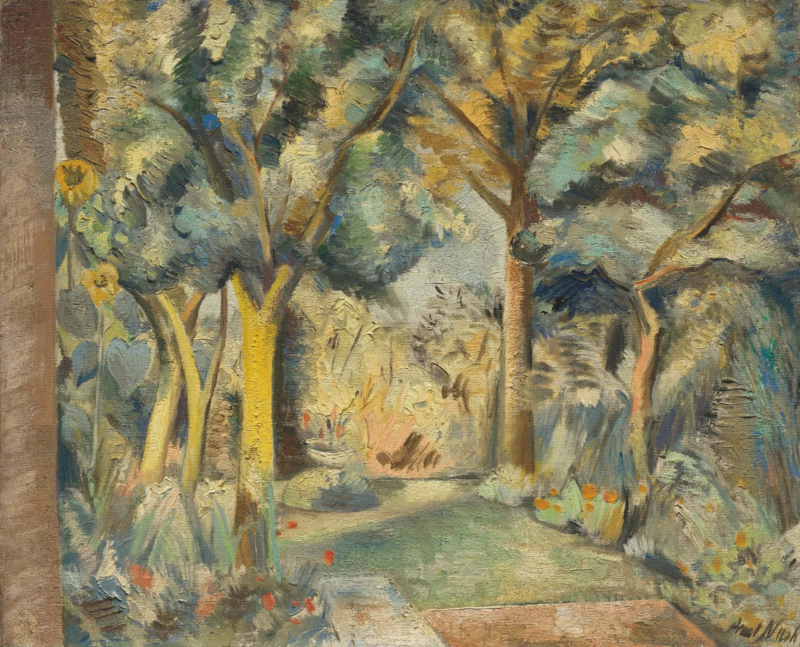 The Garden At Meadle Wall Art by Paul Nash - Canvas Print