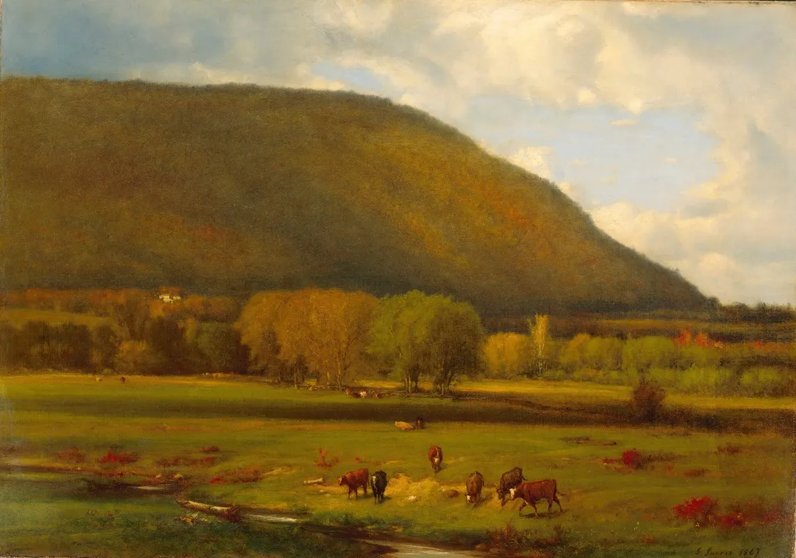 Hudson River Valley Wall Art by George Inness - Canvas Print