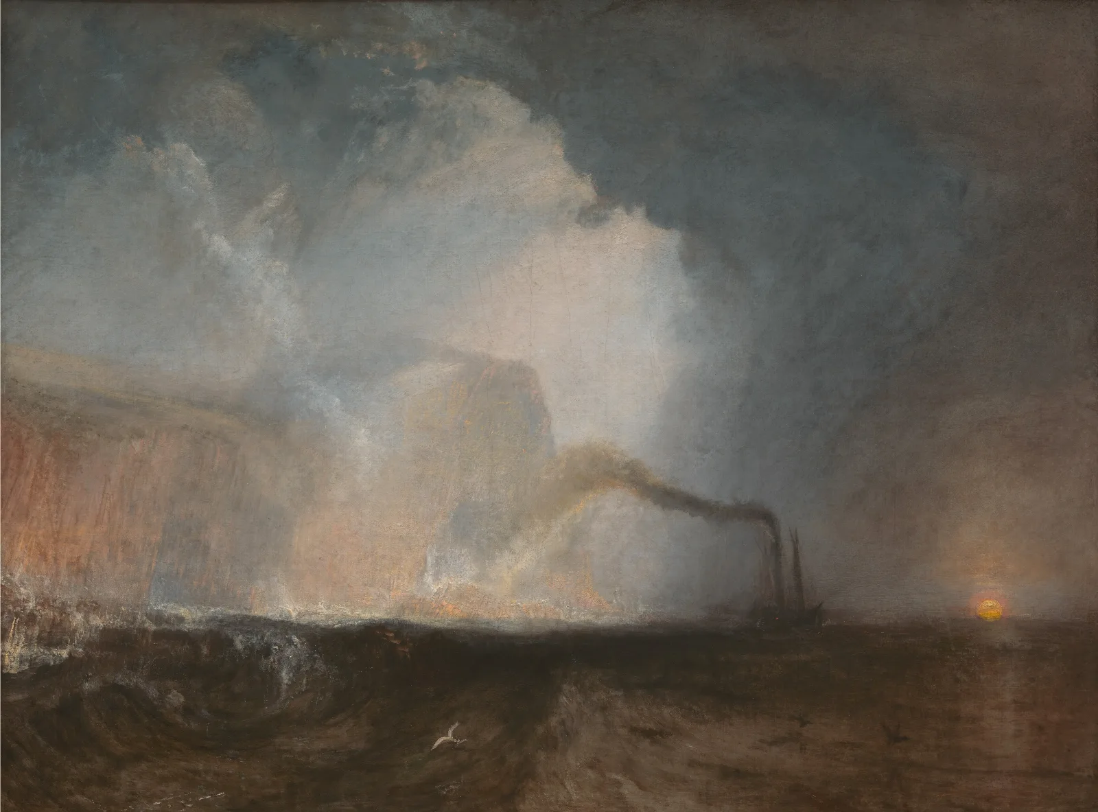 Staffa Fingals Cave Wall Art by Joseph Mallord William Turner - Canvas Print