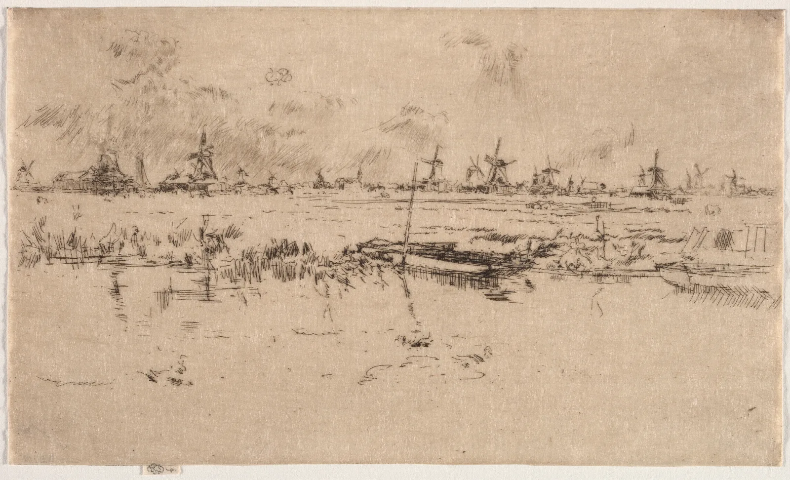 Zaandam Wall Art by James Abbott McNeill Whistler - Canvas Print