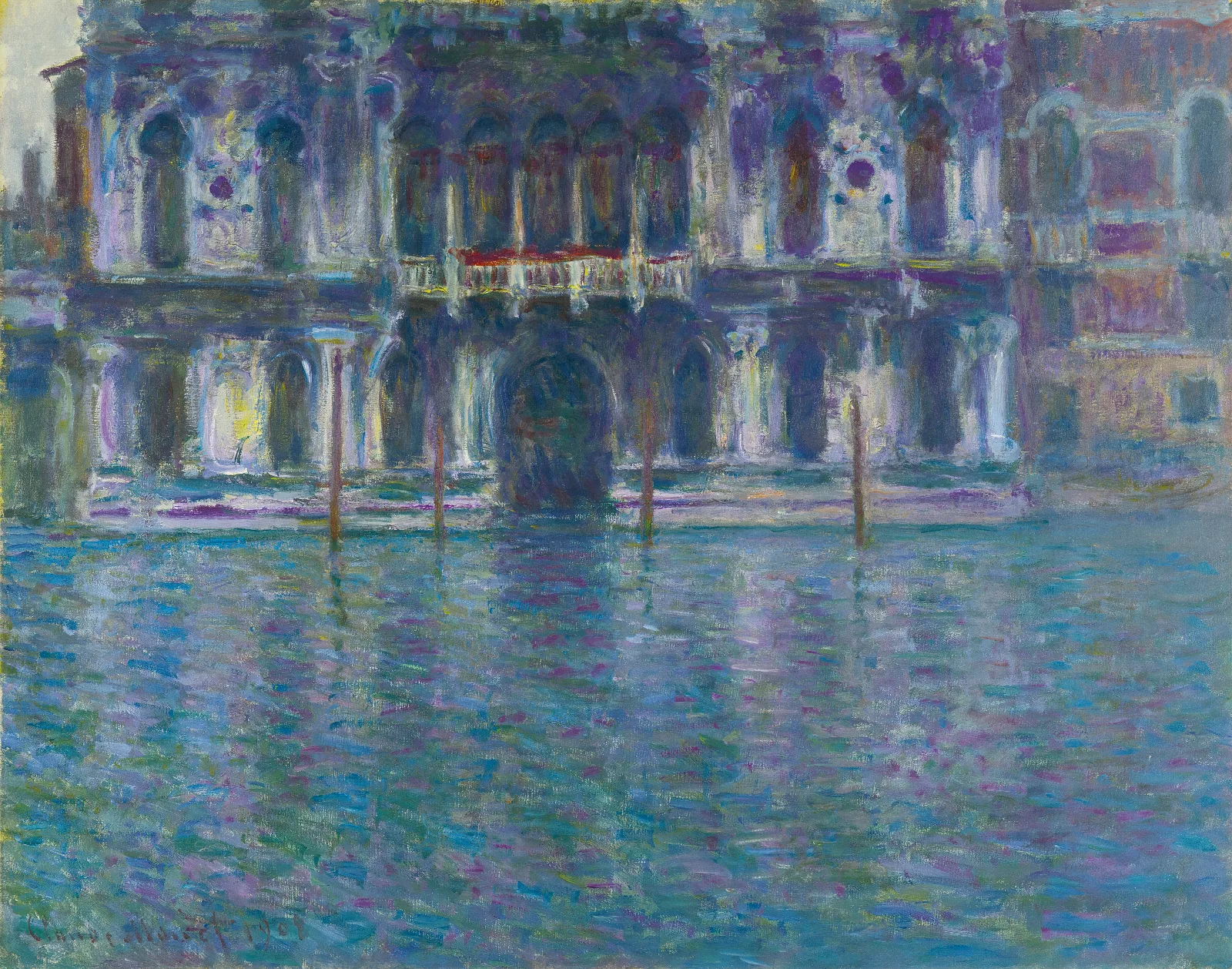 Le Palais Contarini Wall Art by Claude Monet - Canvas Print