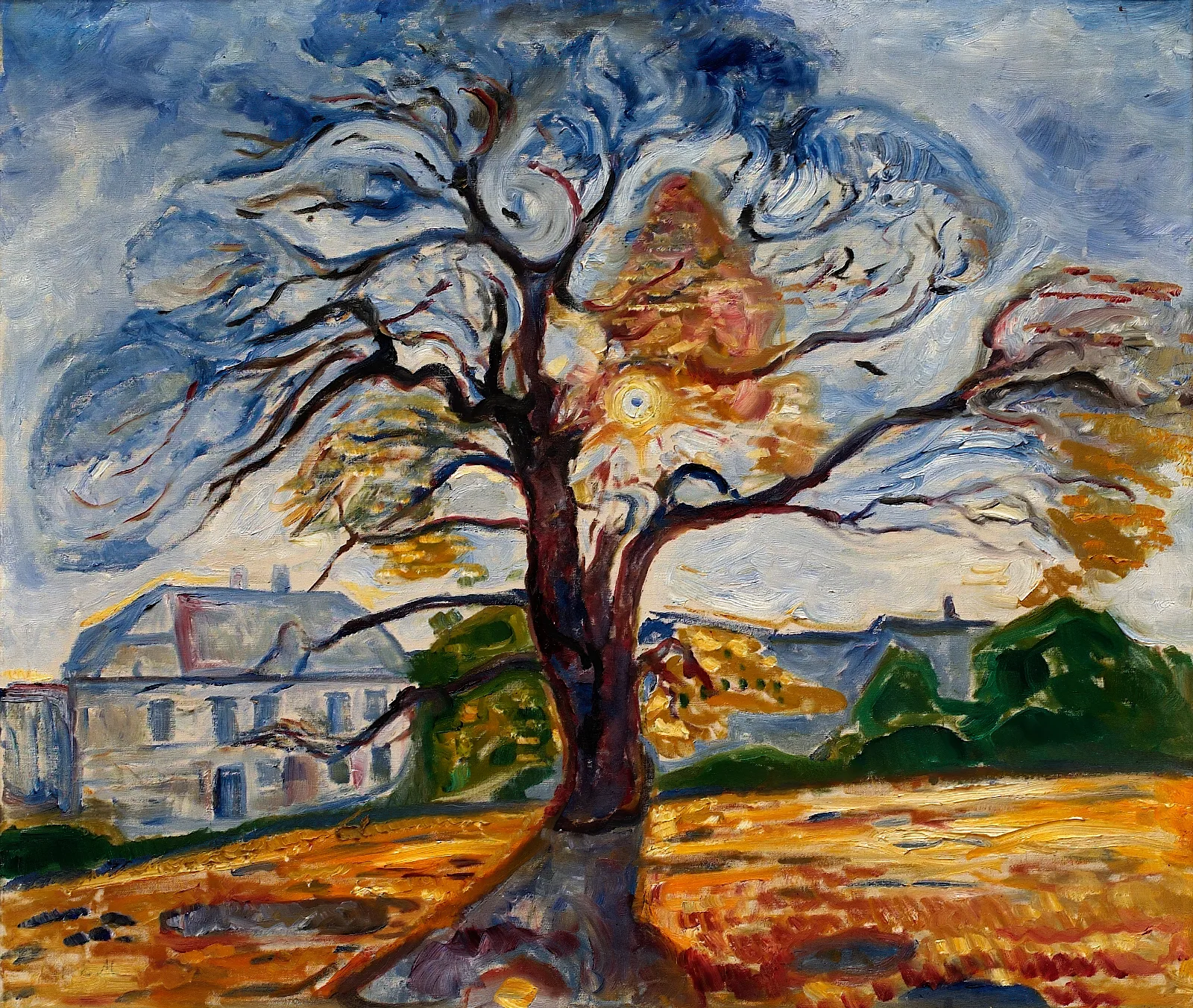 The Oak Wall Art by Edvard Munch - Canvas Print