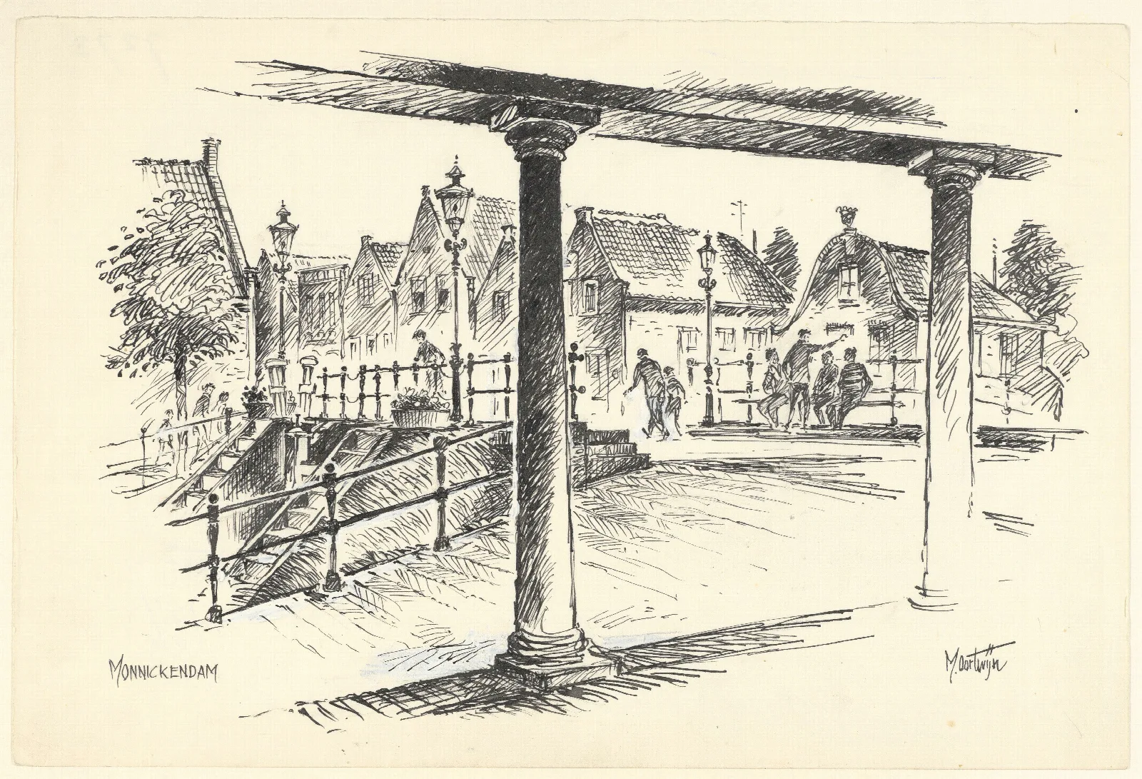 Gezicht Vanuit De Waag Wall Art by Maarten Oortwijn - Canvas Print