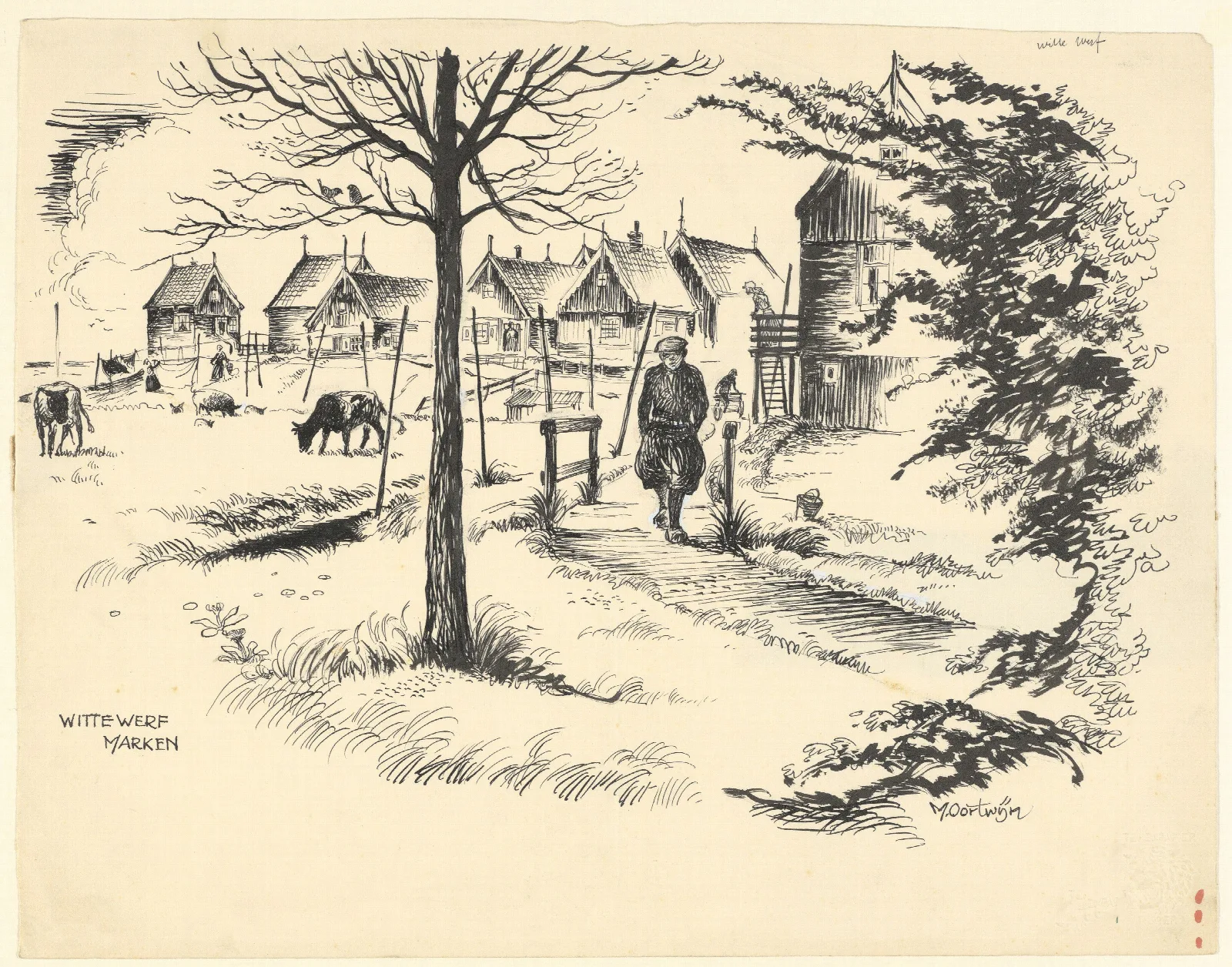 Witte Werf Wall Art by Maarten Oortwijn - Canvas Print