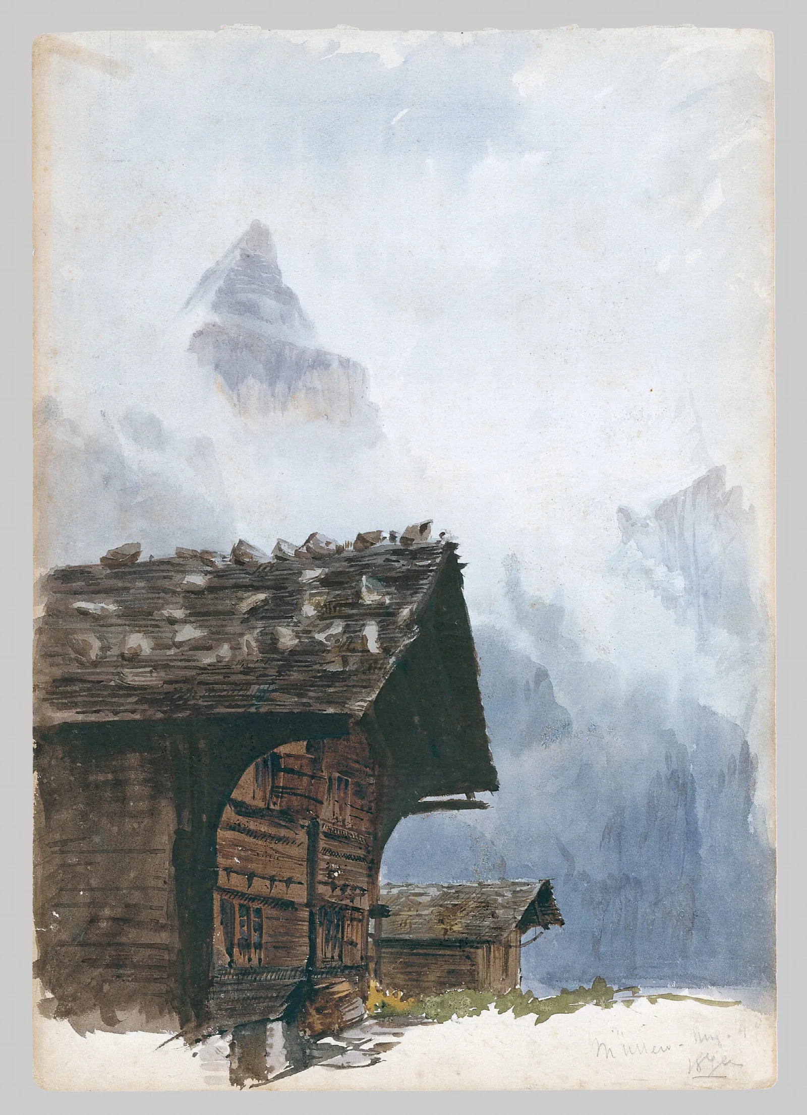 Chalets Murren Wall Art by John Singer Sargent - Canvas Print