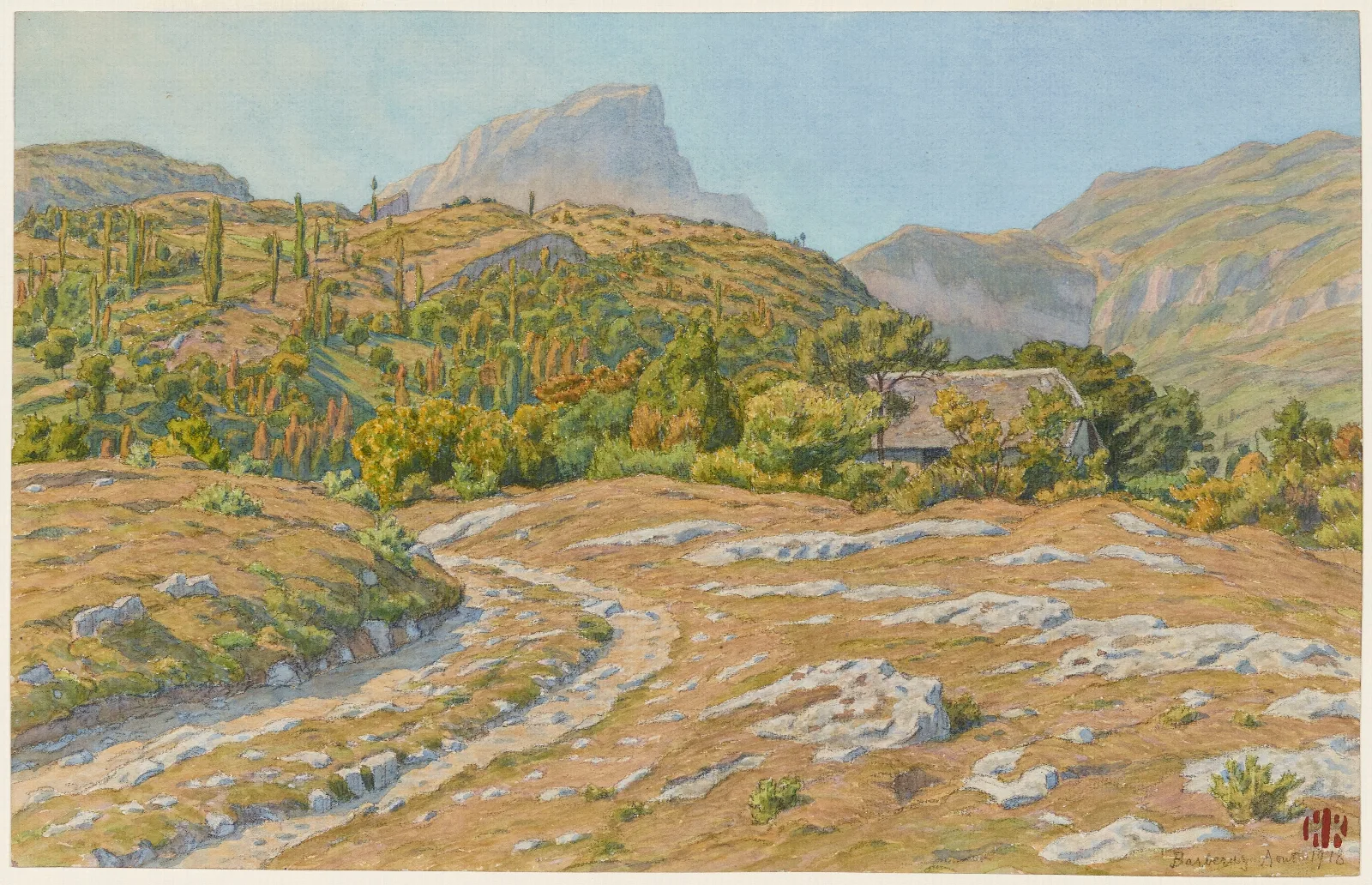 Le Granier Barberaz Wall Art by Henri Rivière - Canvas Print