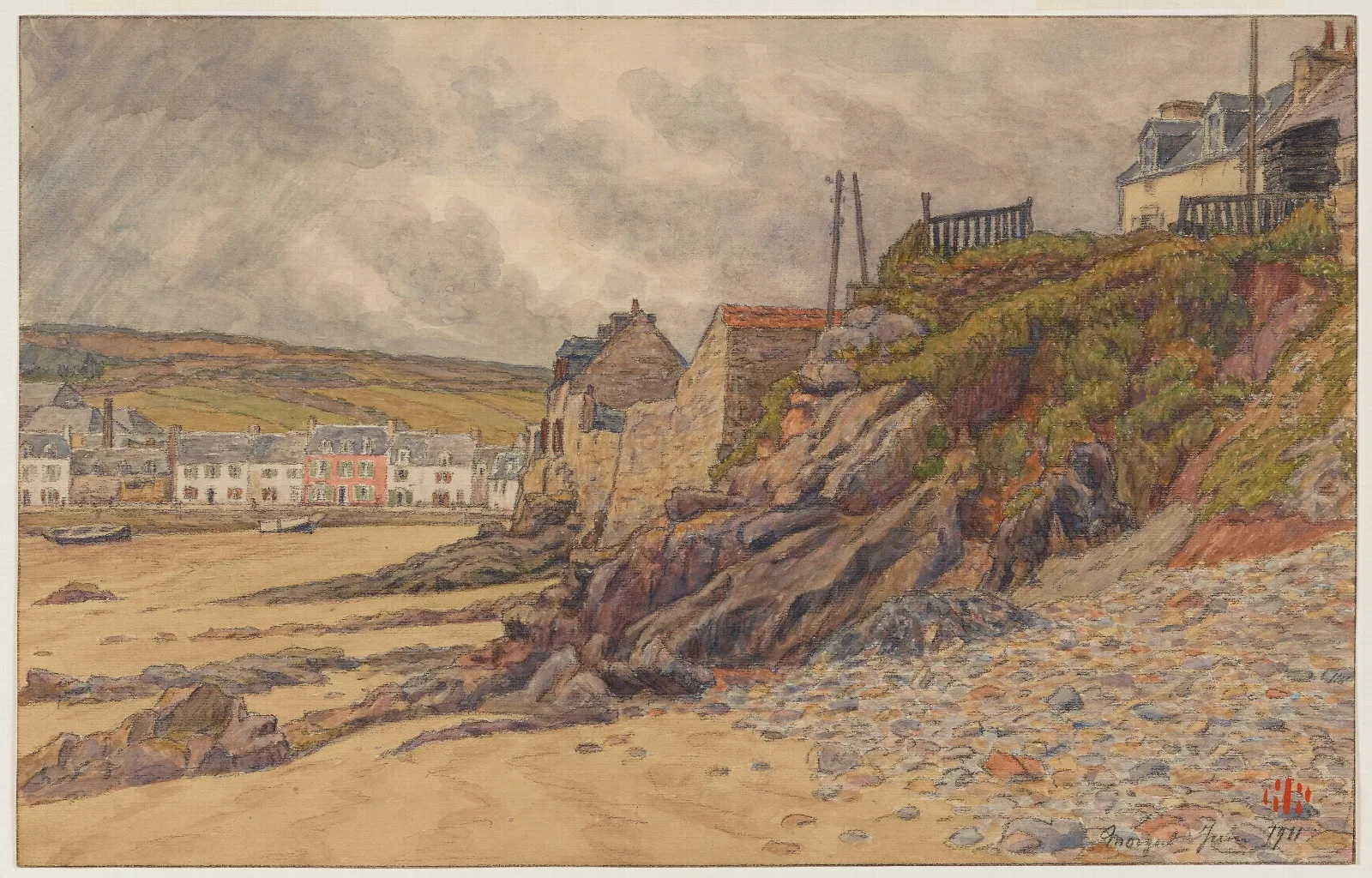 Morgat 4 Wall Art by Henri Rivière - Canvas Print