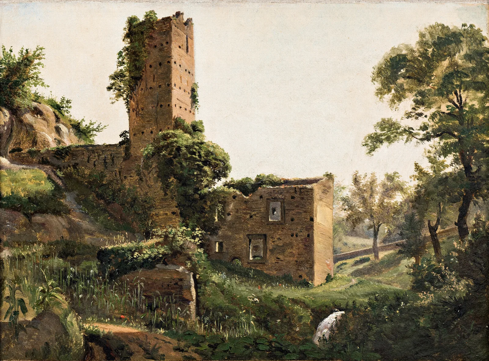 Landscape With Ruins 13 Wall Art by Wilhelm Marstrand - Canvas Print