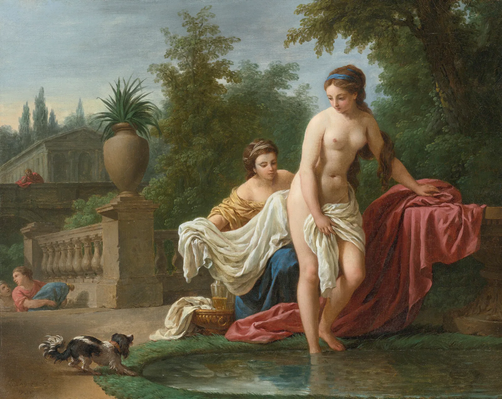 David And Bathsheba Wall Art by Louis-Jean-François Lagrenée - Canvas Print