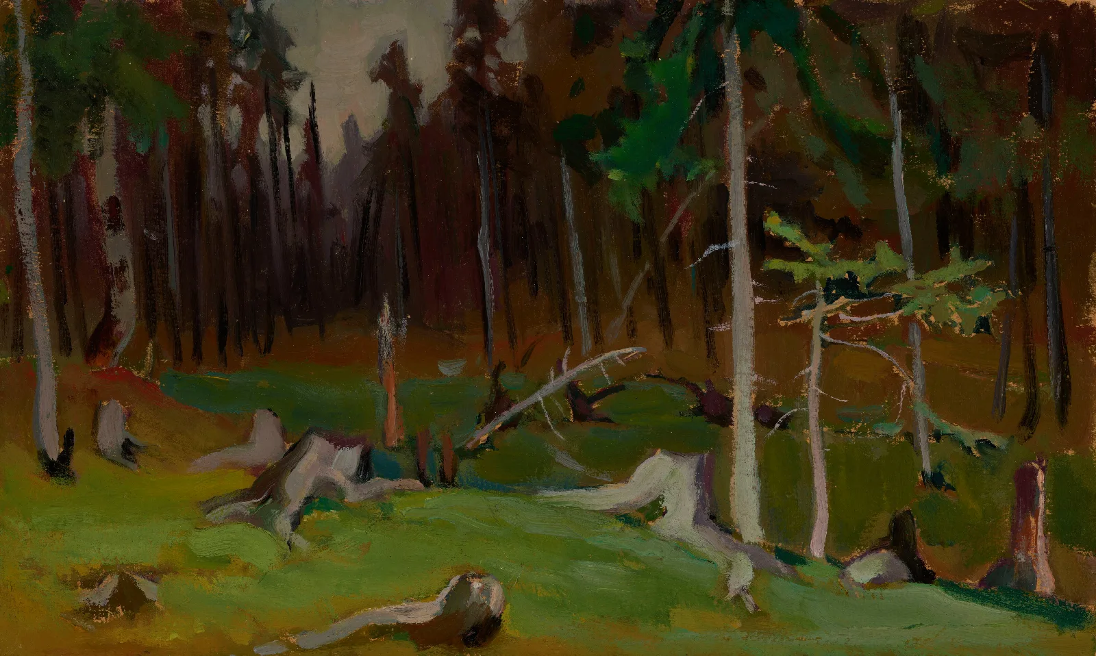 Clearing In A Forest Wall Art by Jacek Malczewski - Canvas Print
