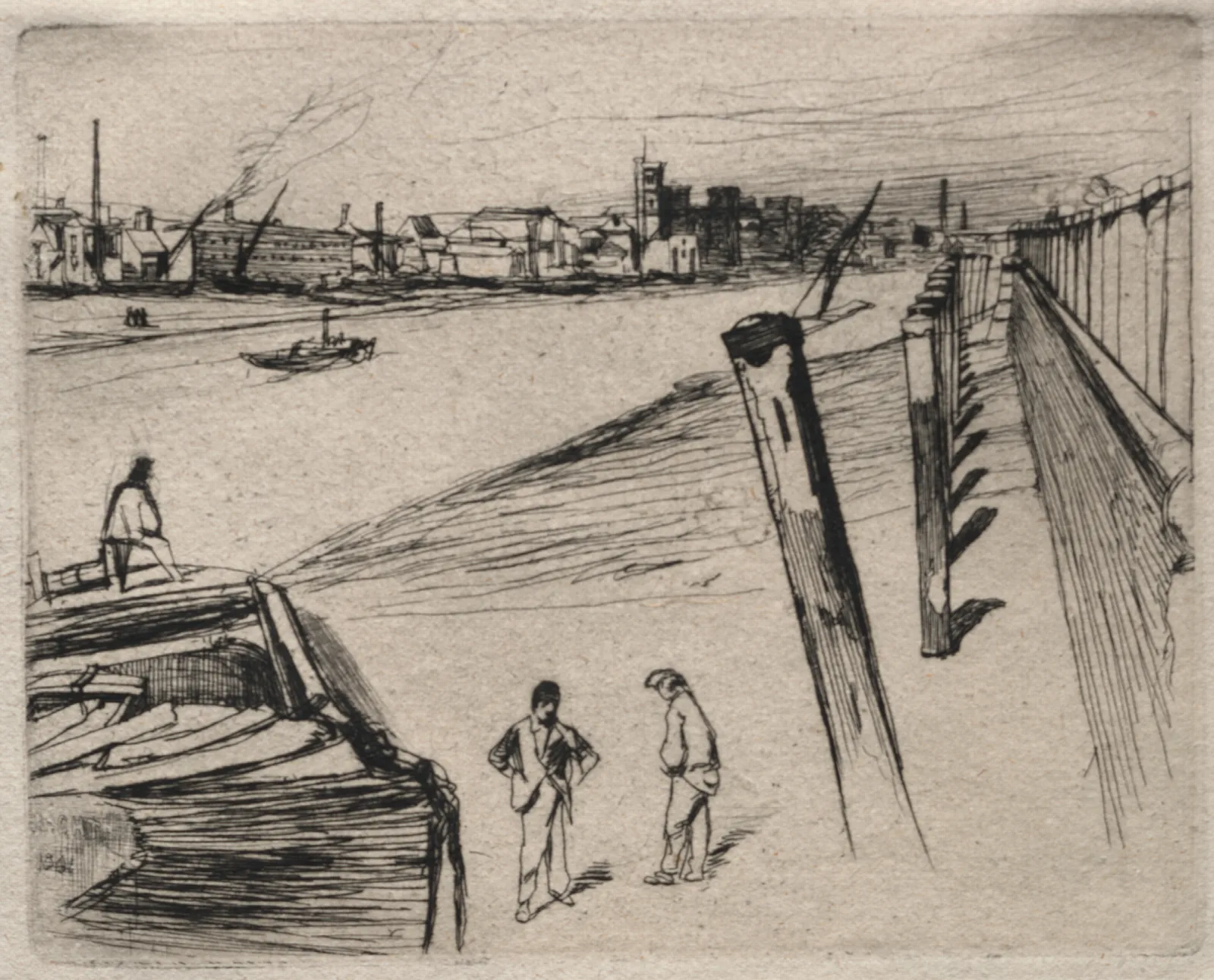 Millbank 6 Wall Art by James Abbott McNeill Whistler - Canvas Print