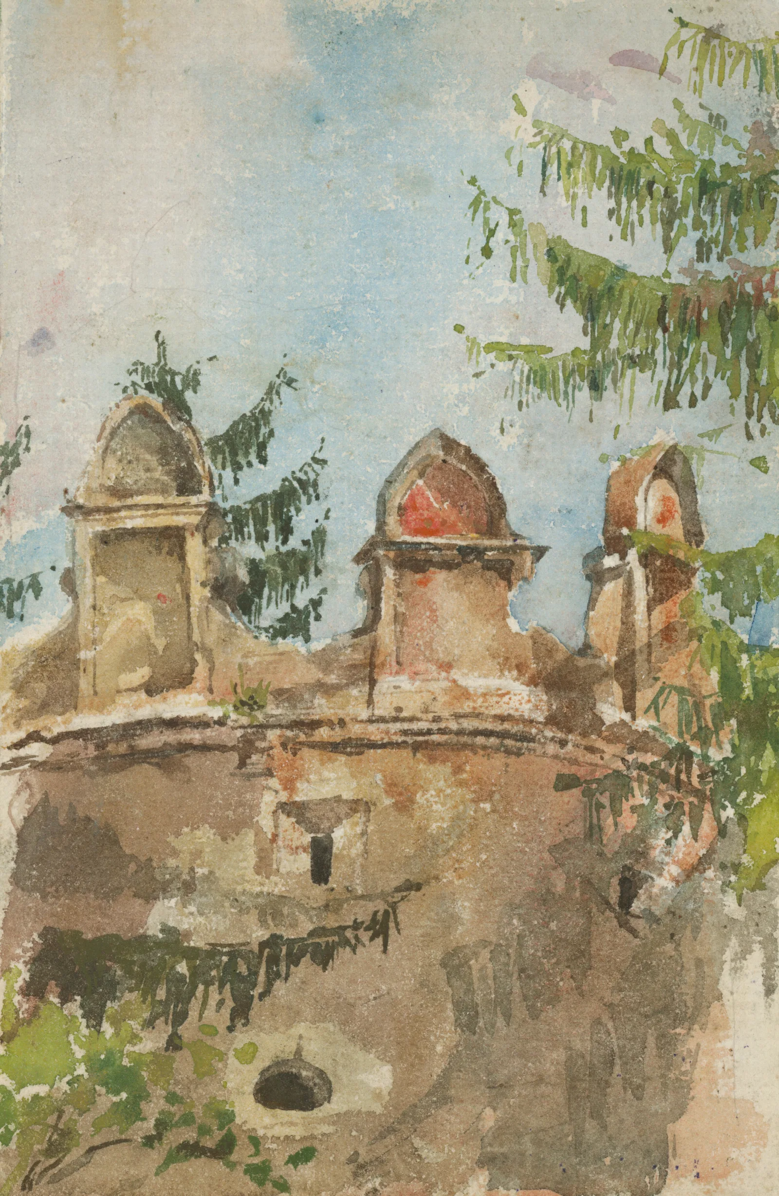 The Tower Of The Manor House In Strazky Wall Art by Ladislav Mednyánszky - Canvas Print