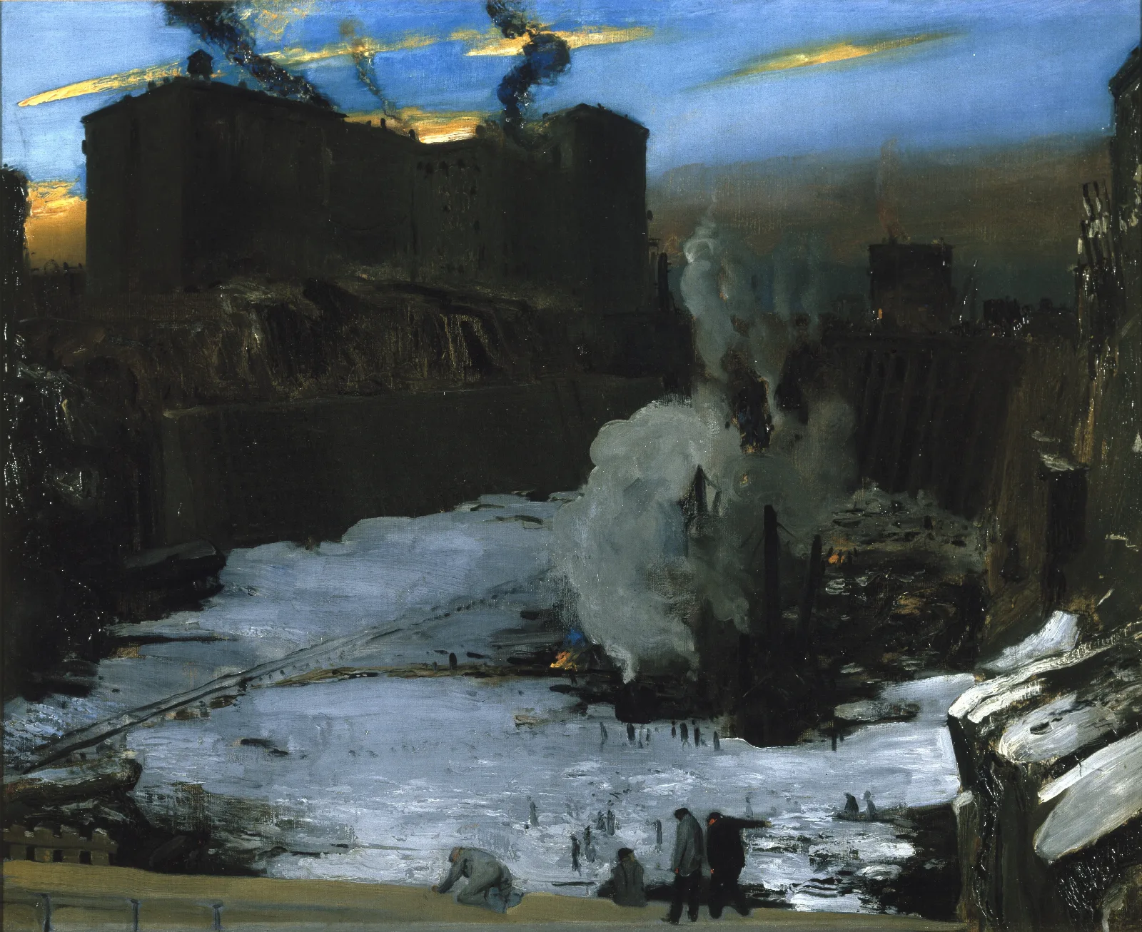 Pennsylvania Station Excavation Wall Art by George Wesley Bellows - Canvas Print