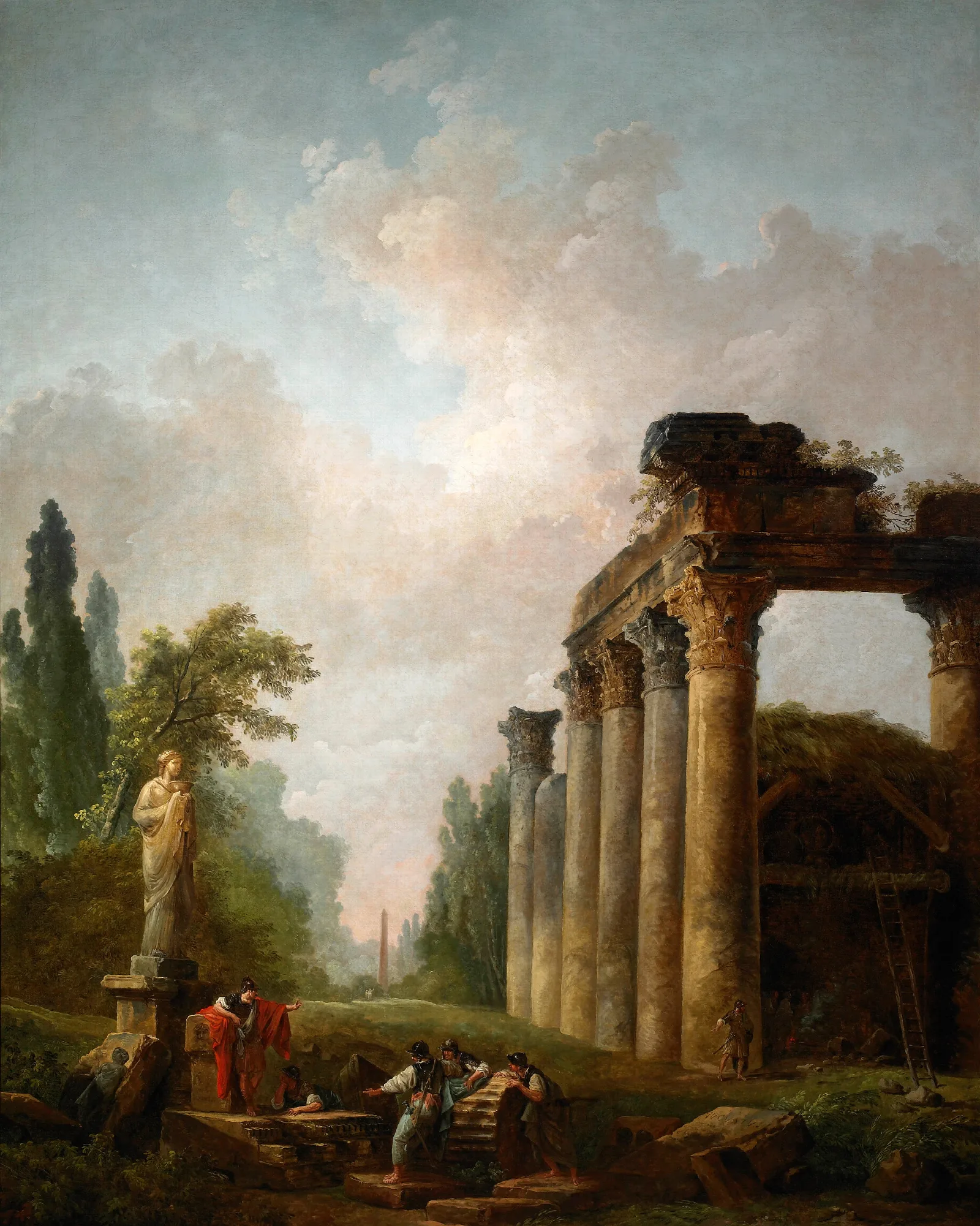 The Ruin Wall Art by Hubert Robert - Canvas Print