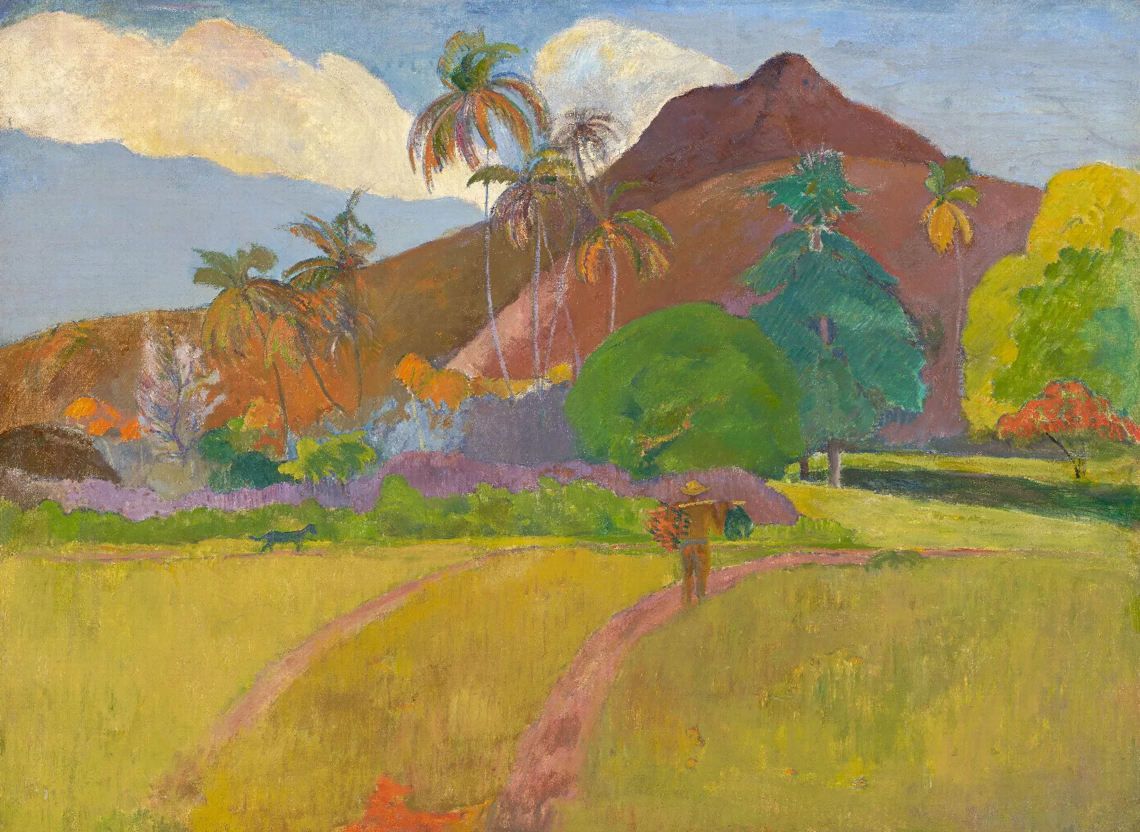 Tahitian Landscape 2 Wall Art by Paul Gauguin - Canvas Print