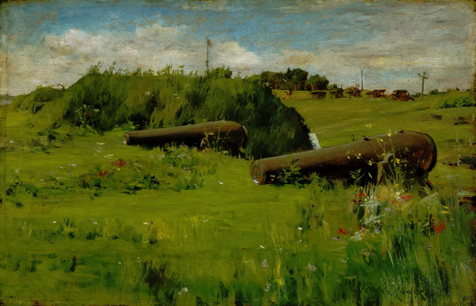 Peace Fort Hamilton Wall Art by William Merritt Chase - Canvas Print