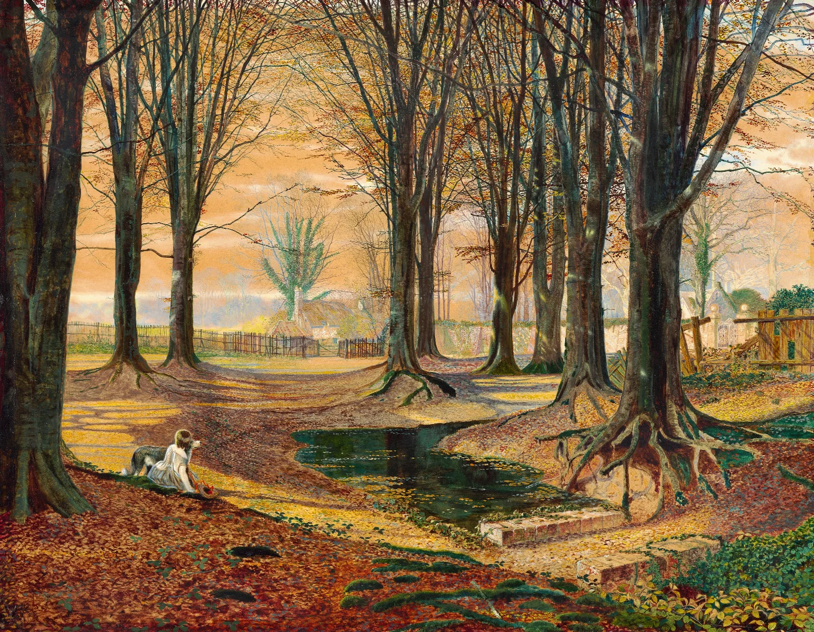 Beechwood Wall Art by John Atkinson Grimshaw - Canvas Print