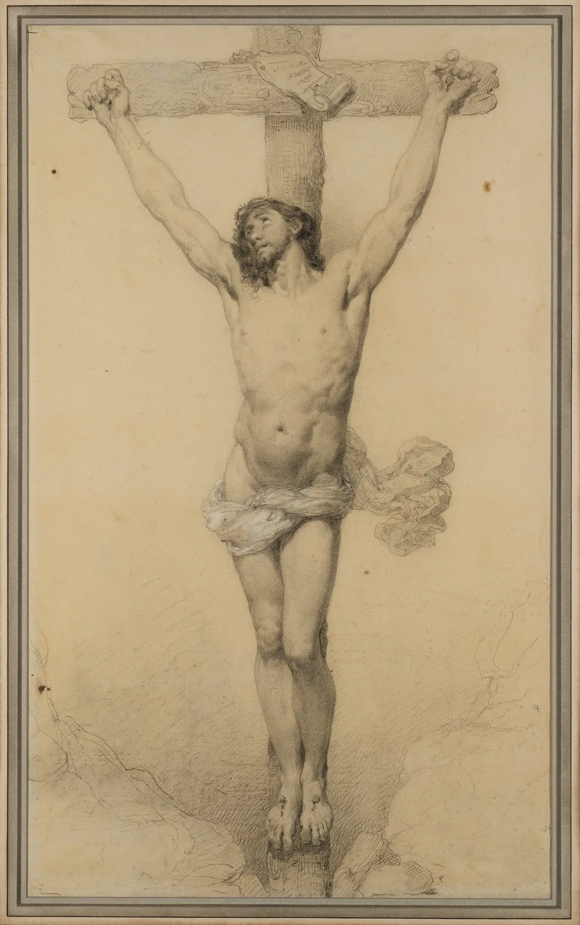 Crucifixion 42 Wall Art by Louis Gallait - Canvas Print