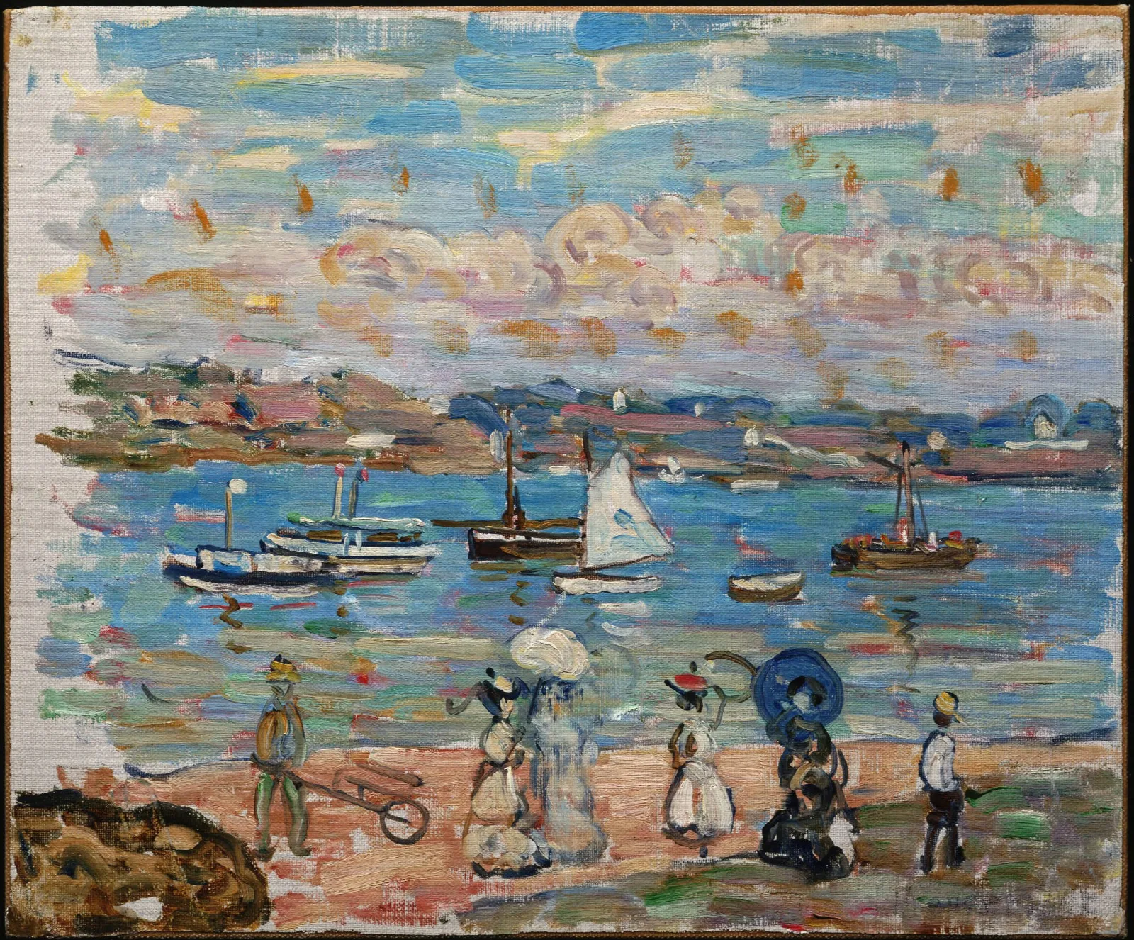 Promenade By The Sea Wall Art by Maurice Prendergast - Canvas Print