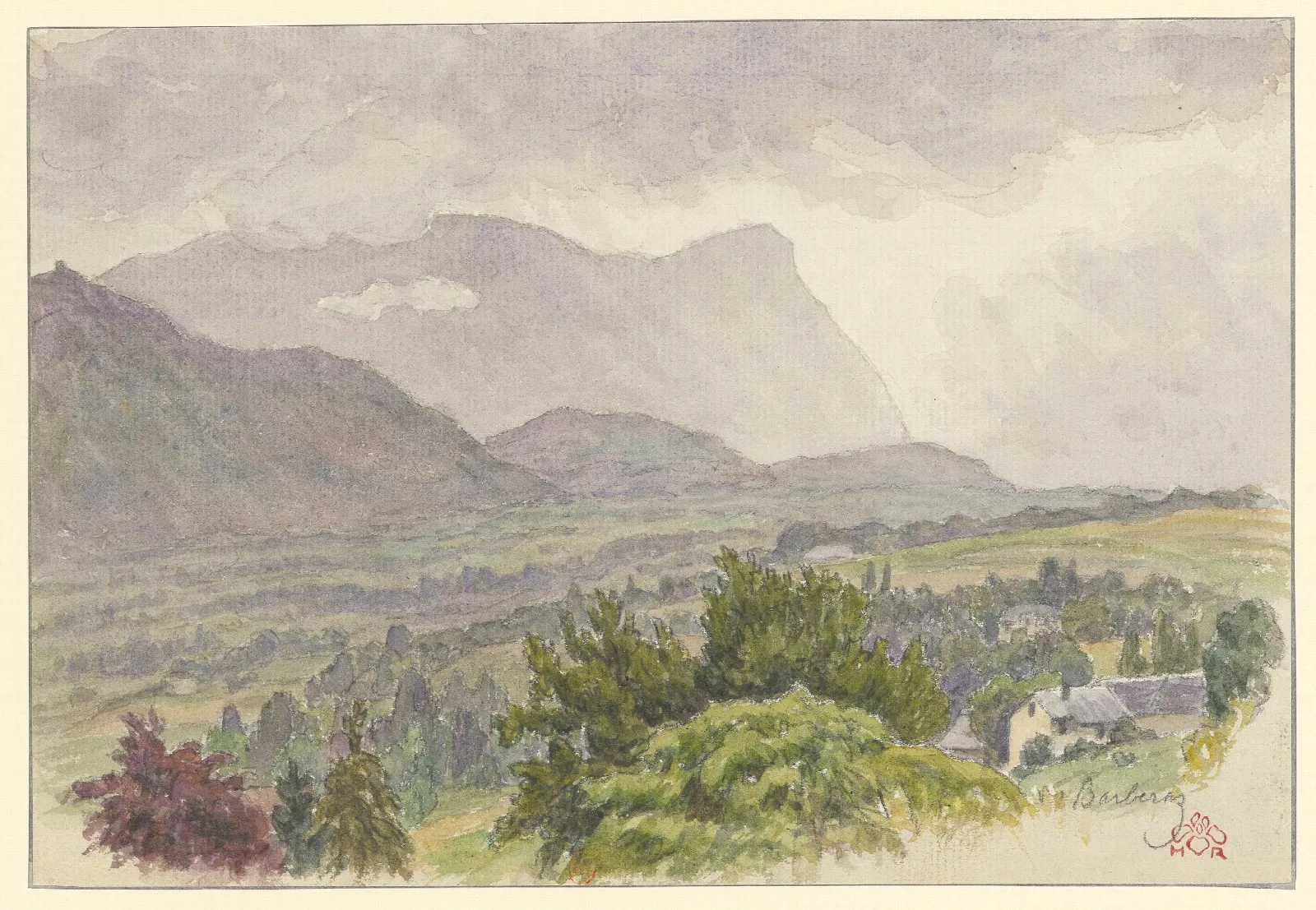 Barberaz Wall Art by Henri Rivière - Canvas Print