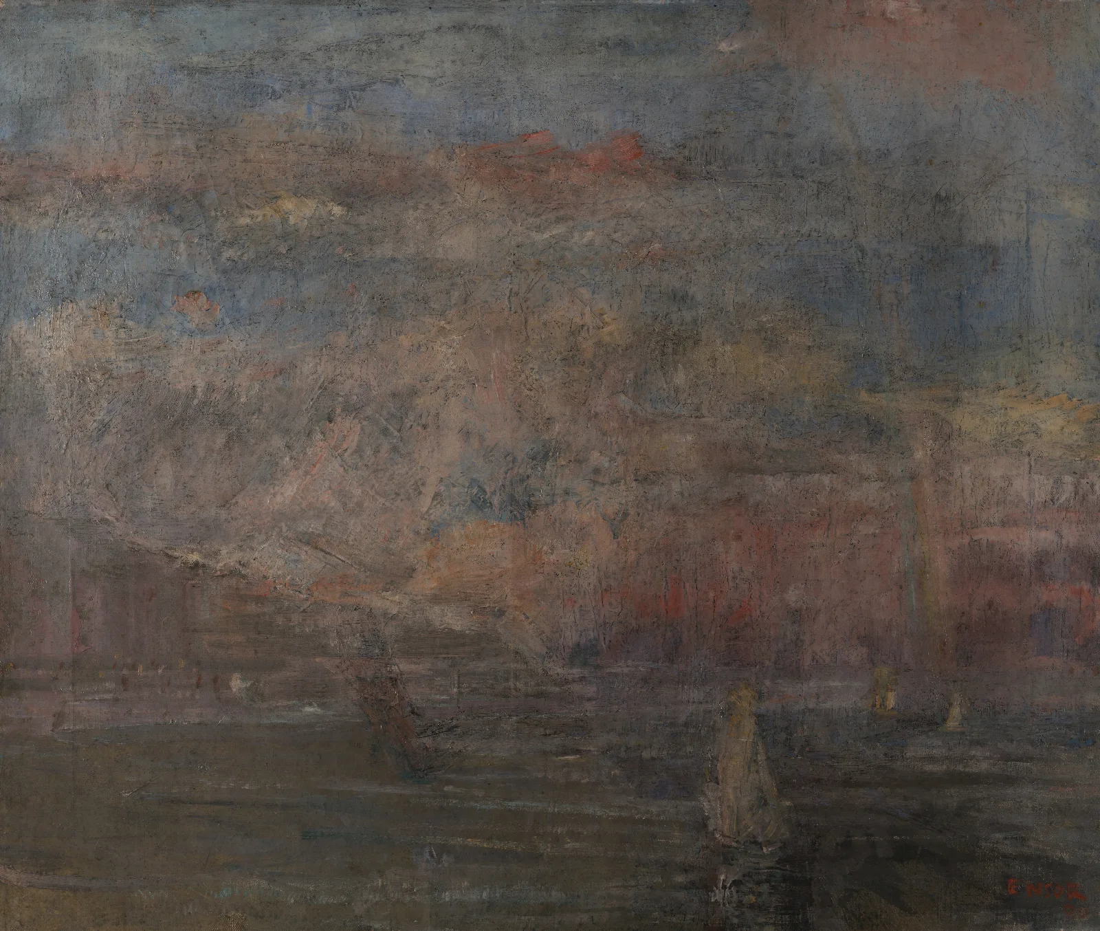After The Storm 7 Wall Art by James Ensor - Canvas Print