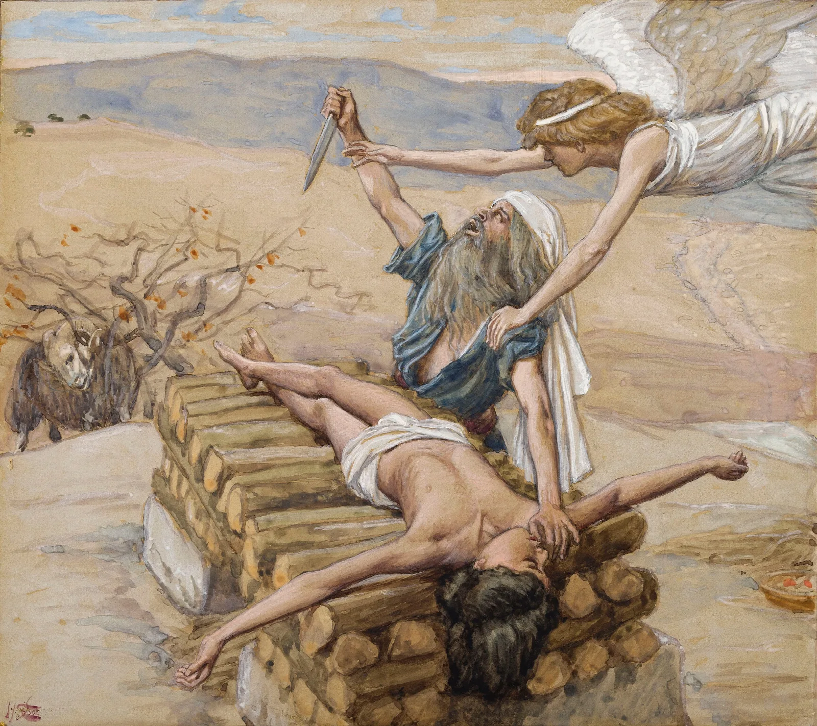The Offering Of Abraham Wall Art by James Tissot - Canvas Print