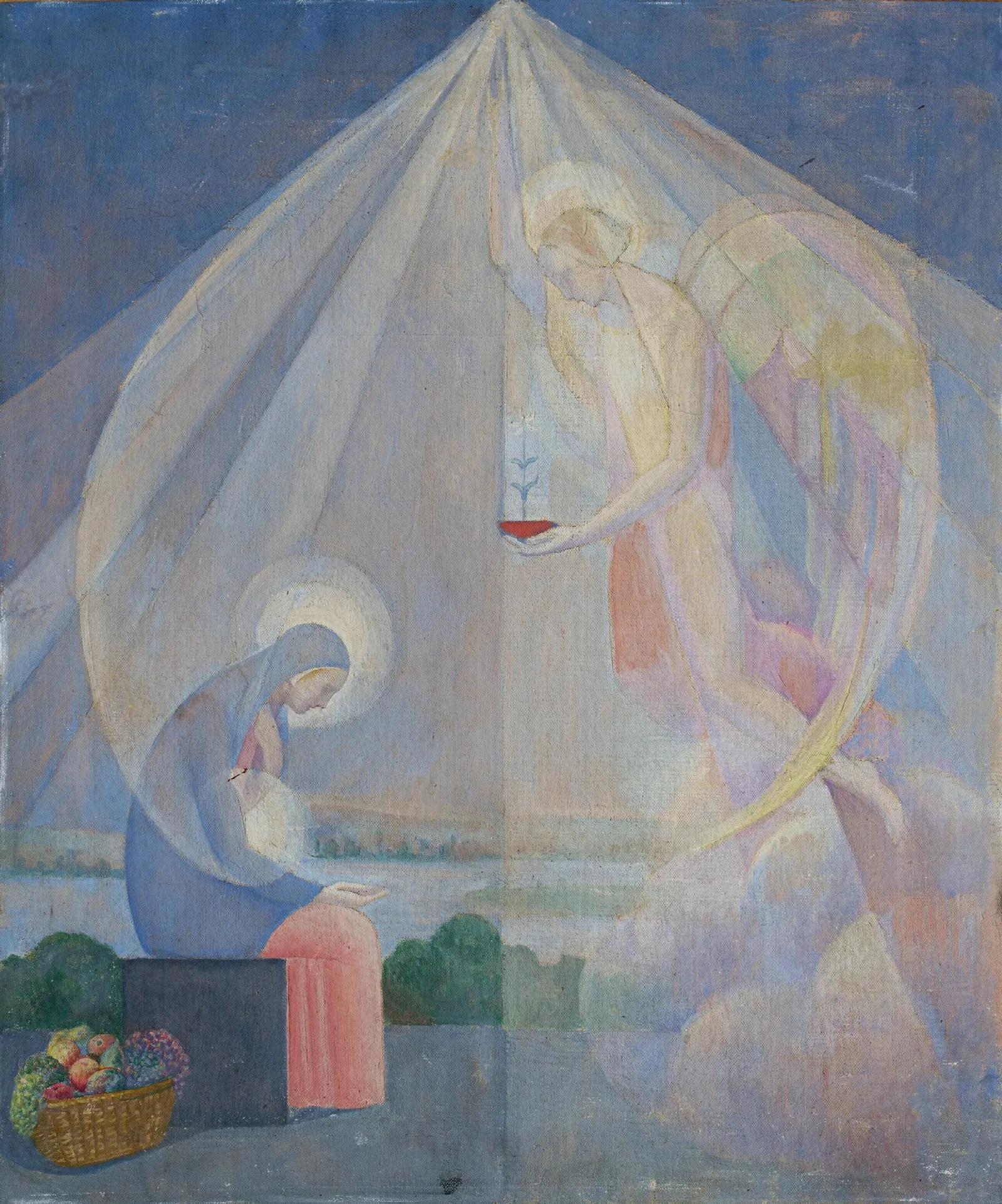 Anunciacion Wall Art by Ángel Zárraga - Canvas Print