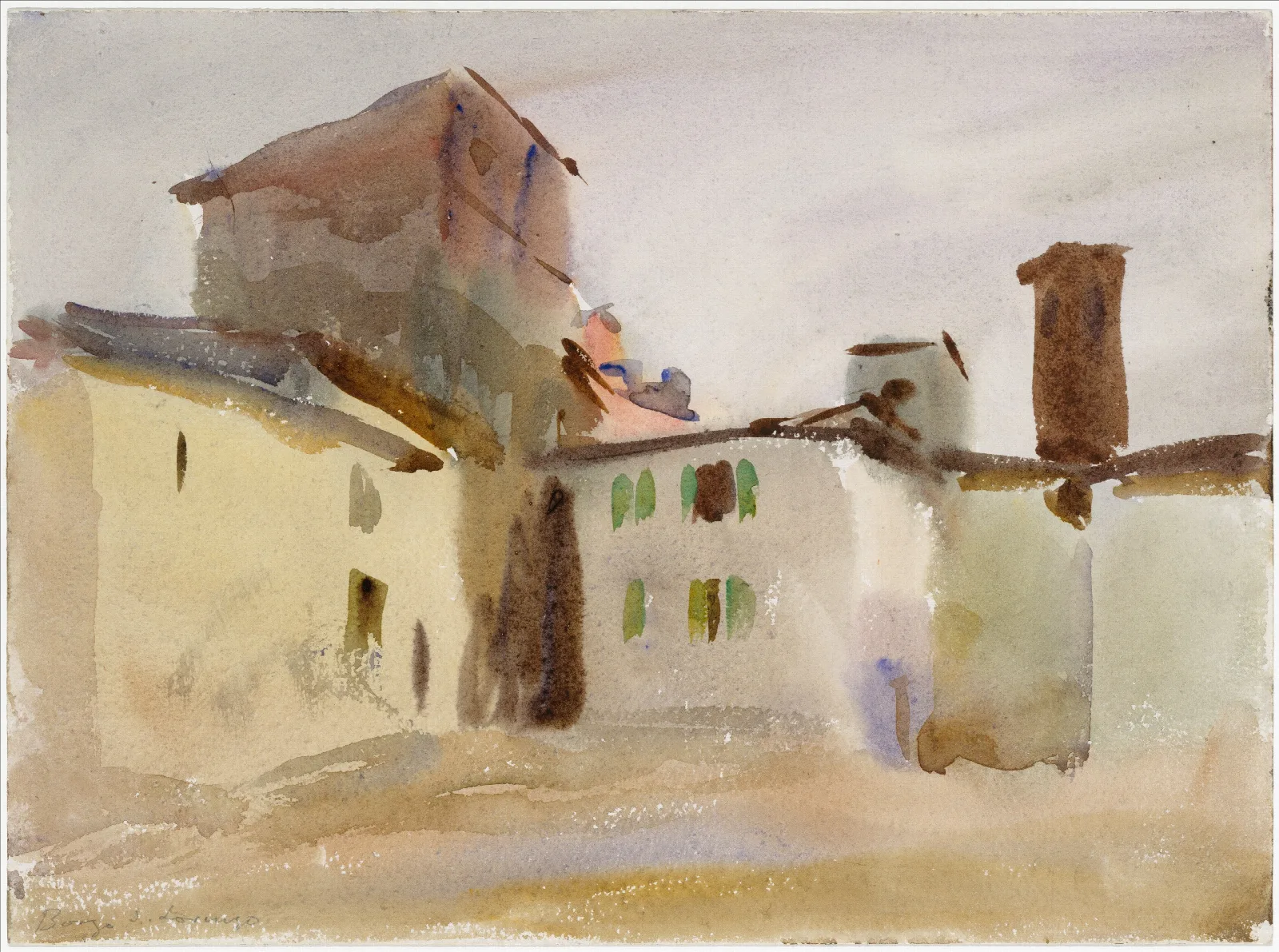 Borgo San Lorenzo Wall Art by John Singer Sargent - Canvas Print