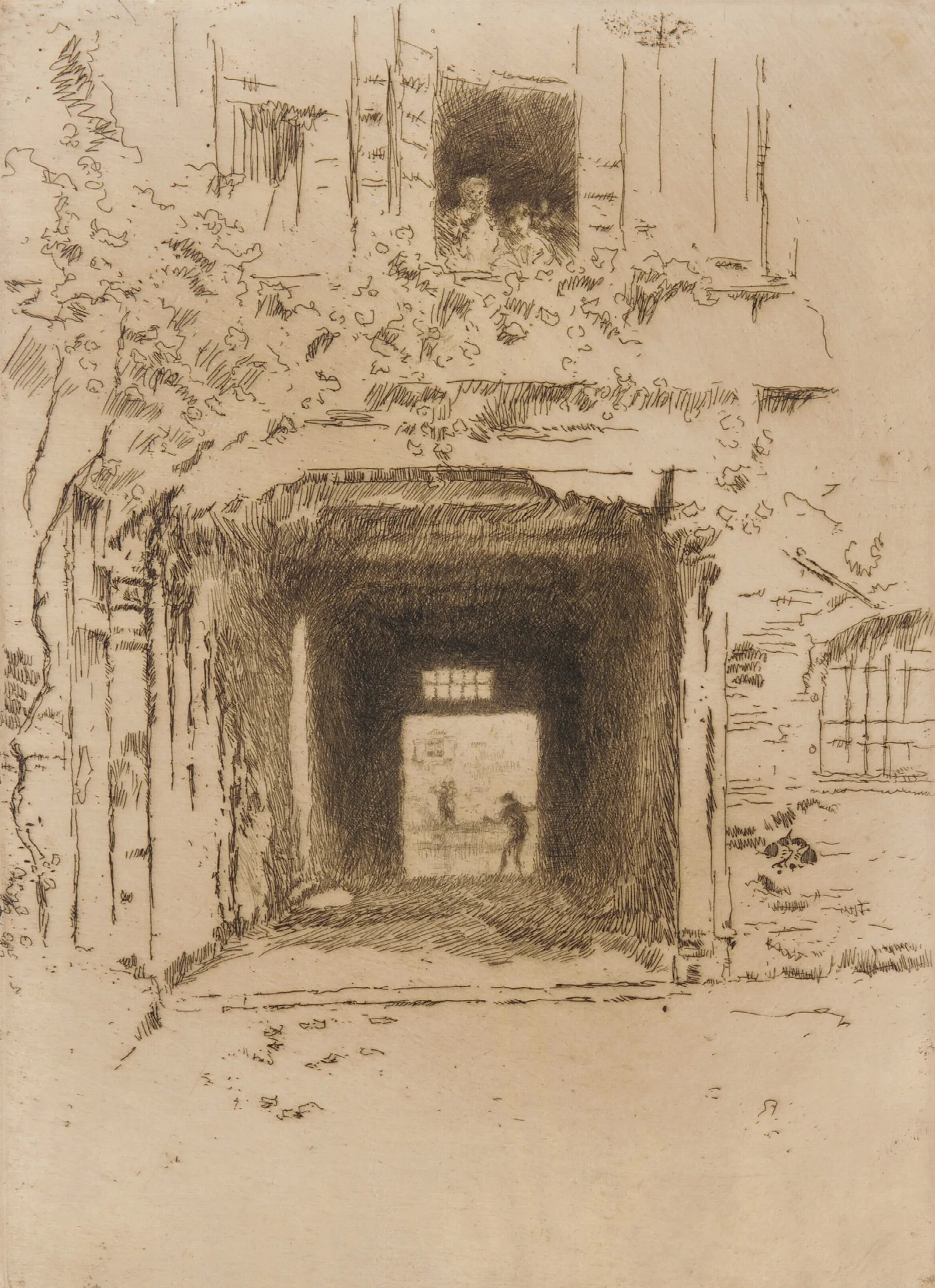 Doorway And Vine Wall Art by James Abbott McNeill Whistler - Canvas Print