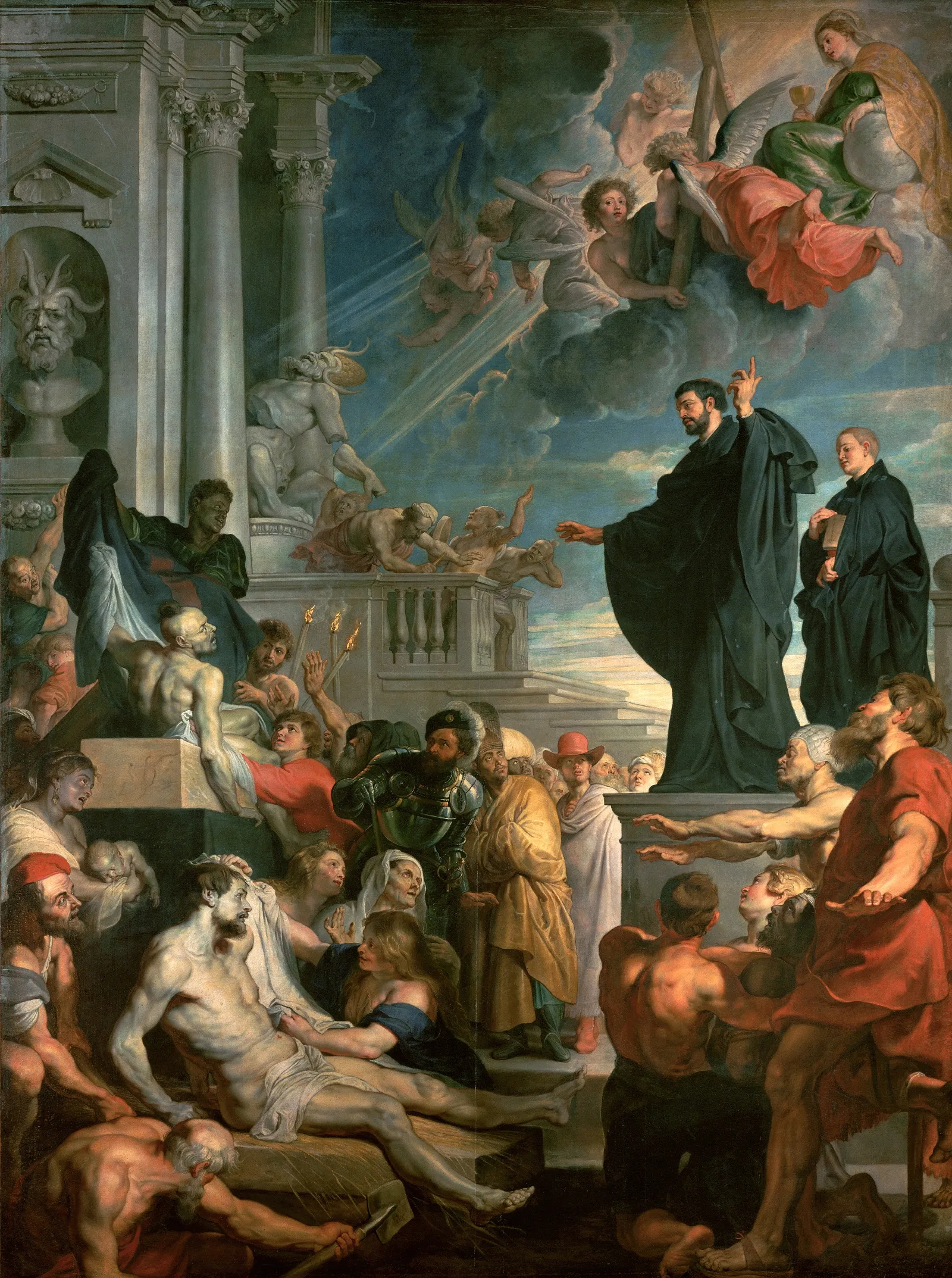The Miracles Of St Francis Xavier Wall Art by Peter Paul Rubens - Canvas Print