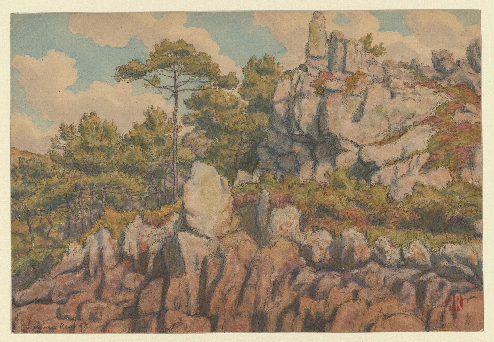 Loguivy Landiris 2 Wall Art by Henri Rivière - Canvas Print