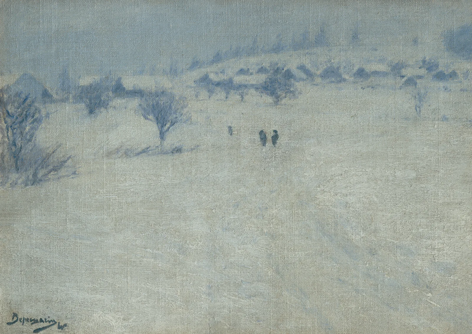 Winter Landscape 78 Wall Art by Vasily Vereshchagin - Canvas Print