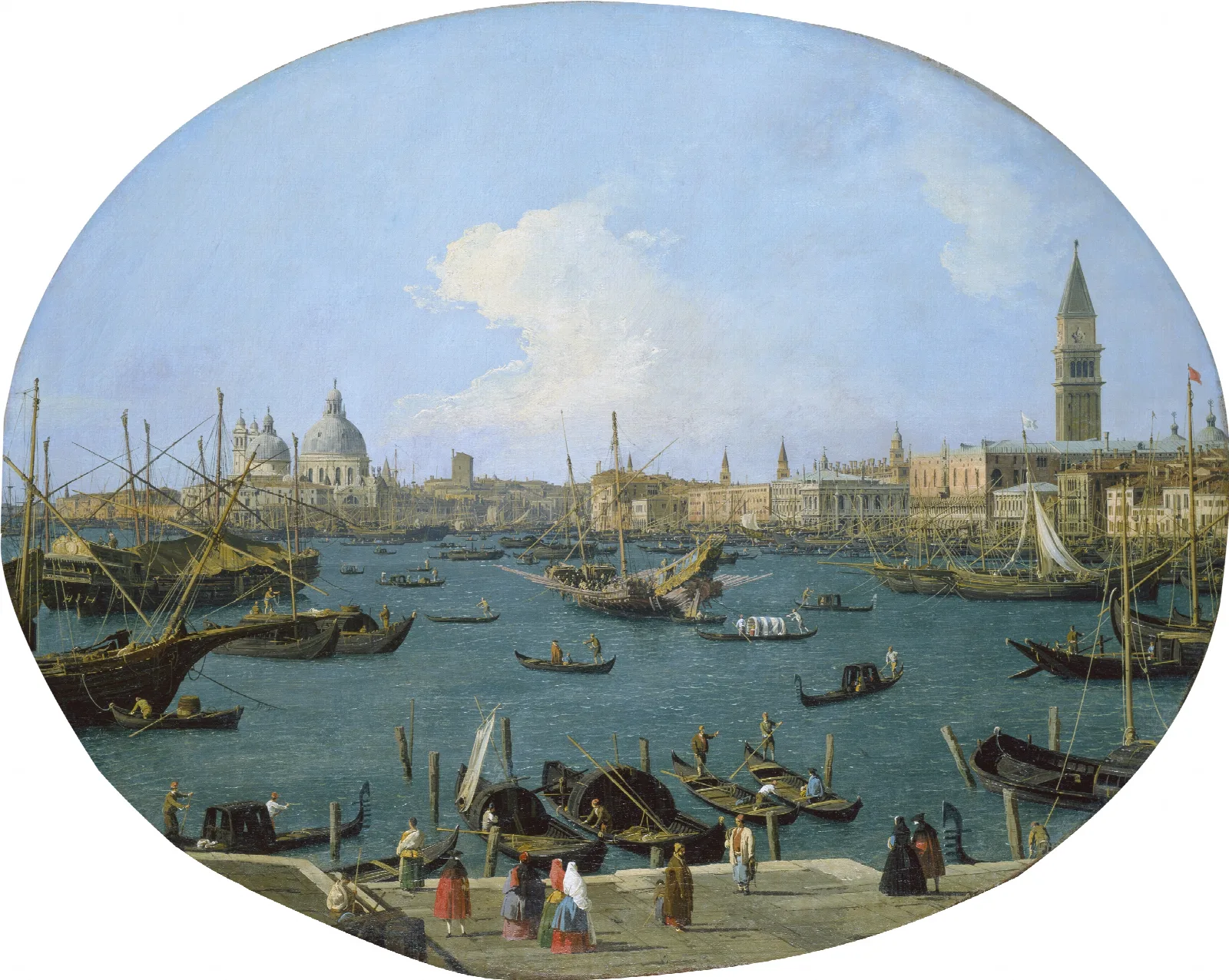 Seen From The Bacino Di San Marco In Venice Wall Art by Canaletto - Canvas Print
