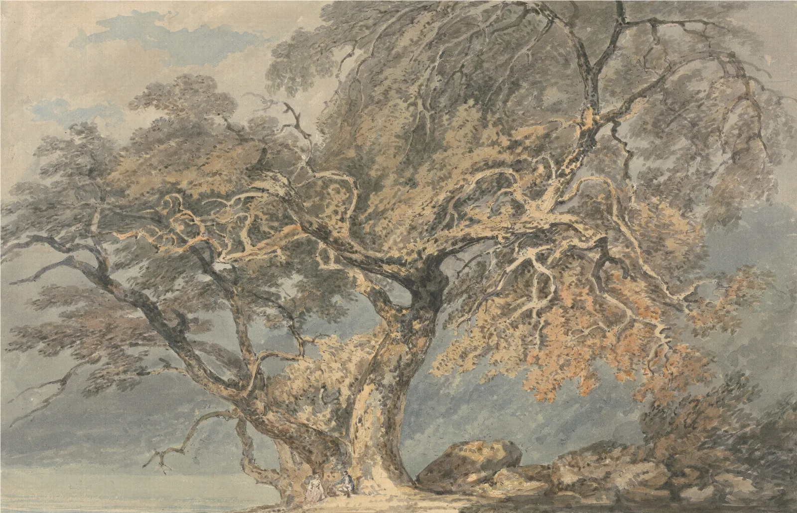 A Great Tree Wall Art by Joseph Mallord William Turner - Canvas Print