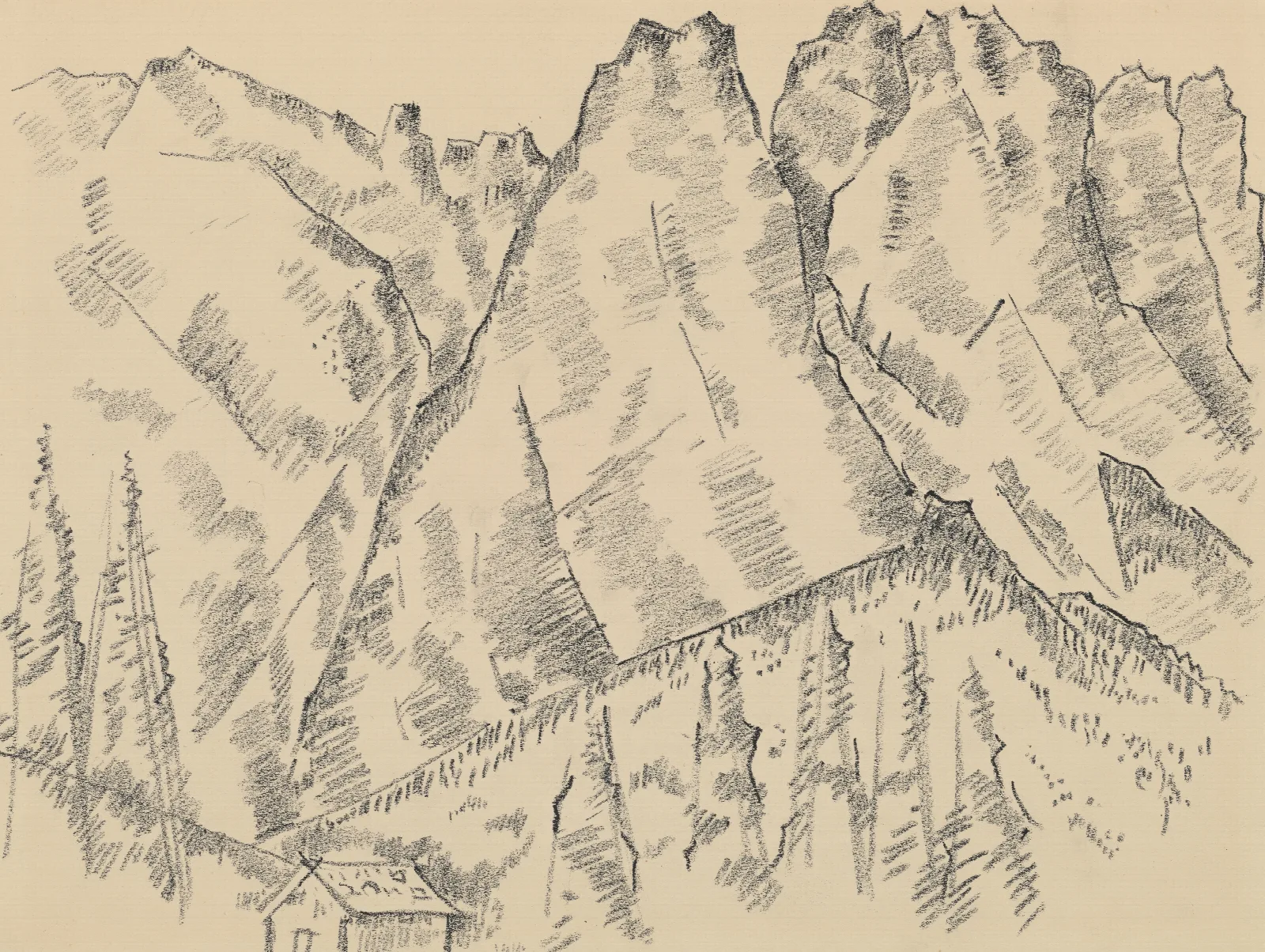 Alpspitze Mittenwald Road Wall Art by Marsden Hartley - Canvas Print