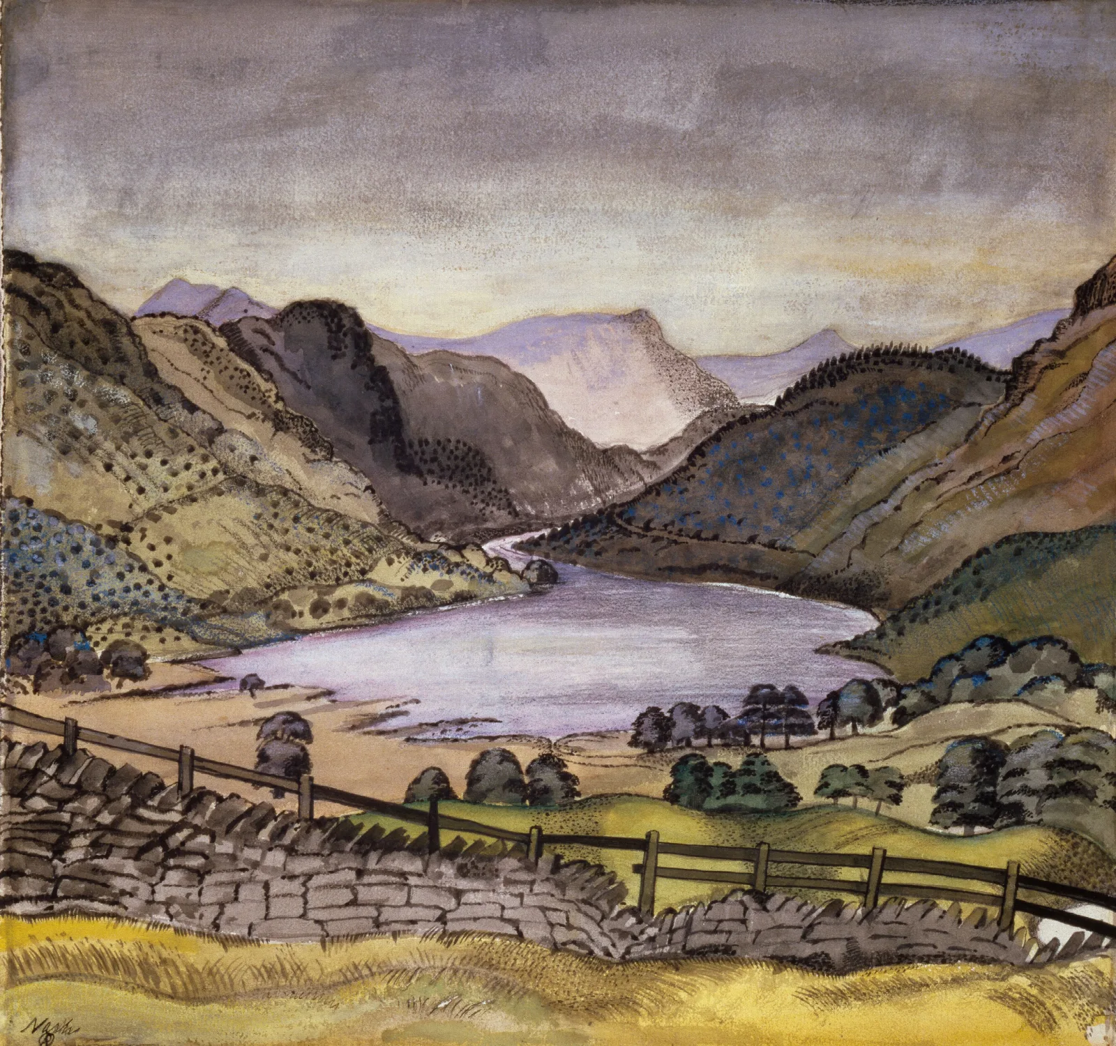Thirlmere Wall Art by Paul Nash - Canvas Print