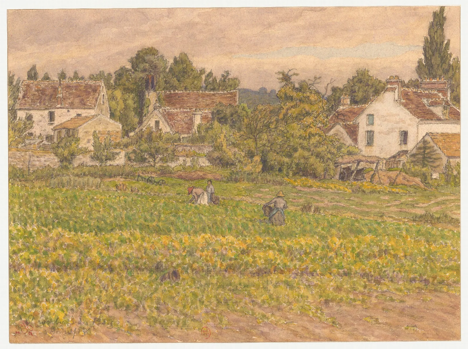Saint Lambert Des Bois Dessin Wall Art by Henri Rivière - Canvas Print
