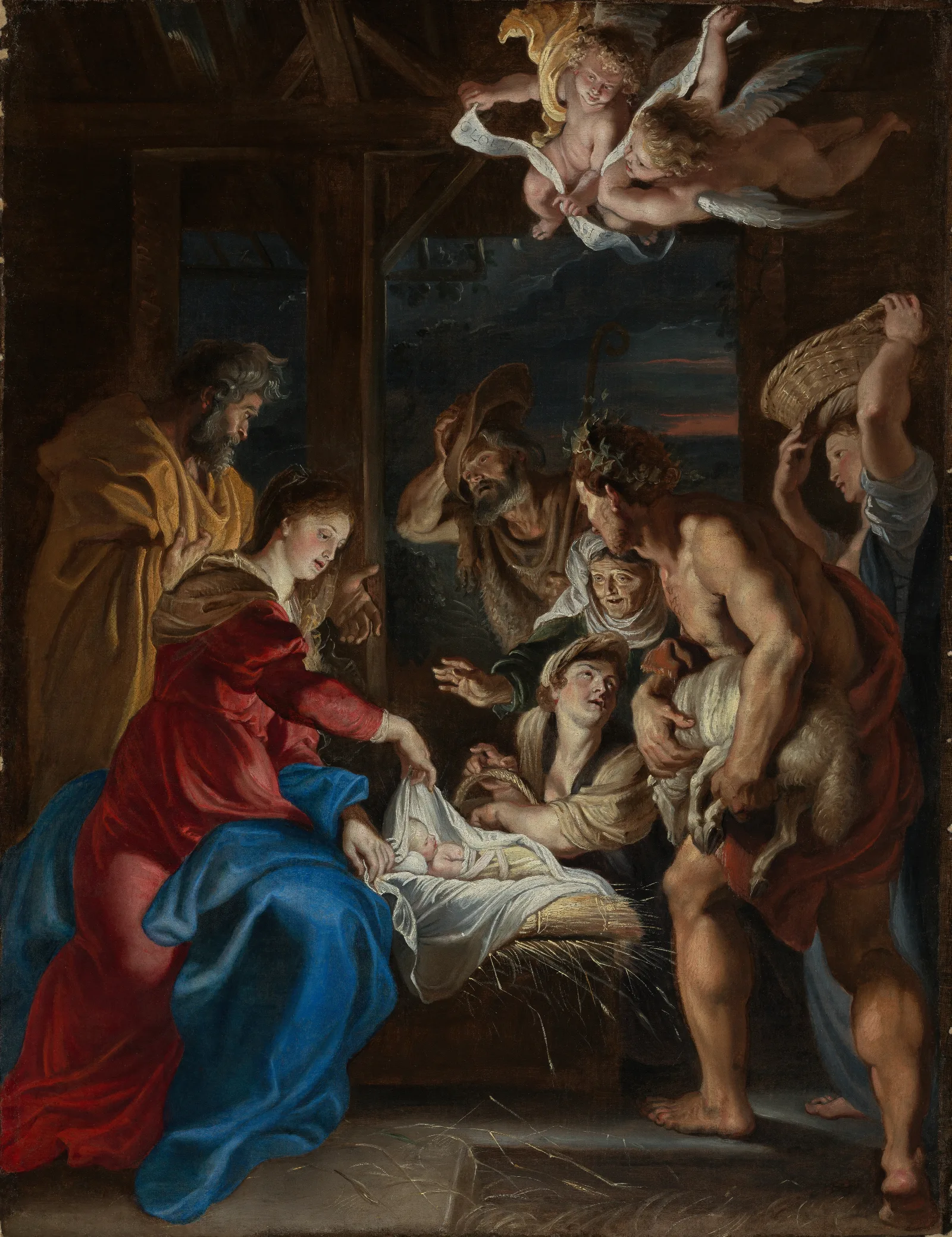 Die Anbetung Der Hirten 3 Wall Art by Peter Paul Rubens - Canvas Print