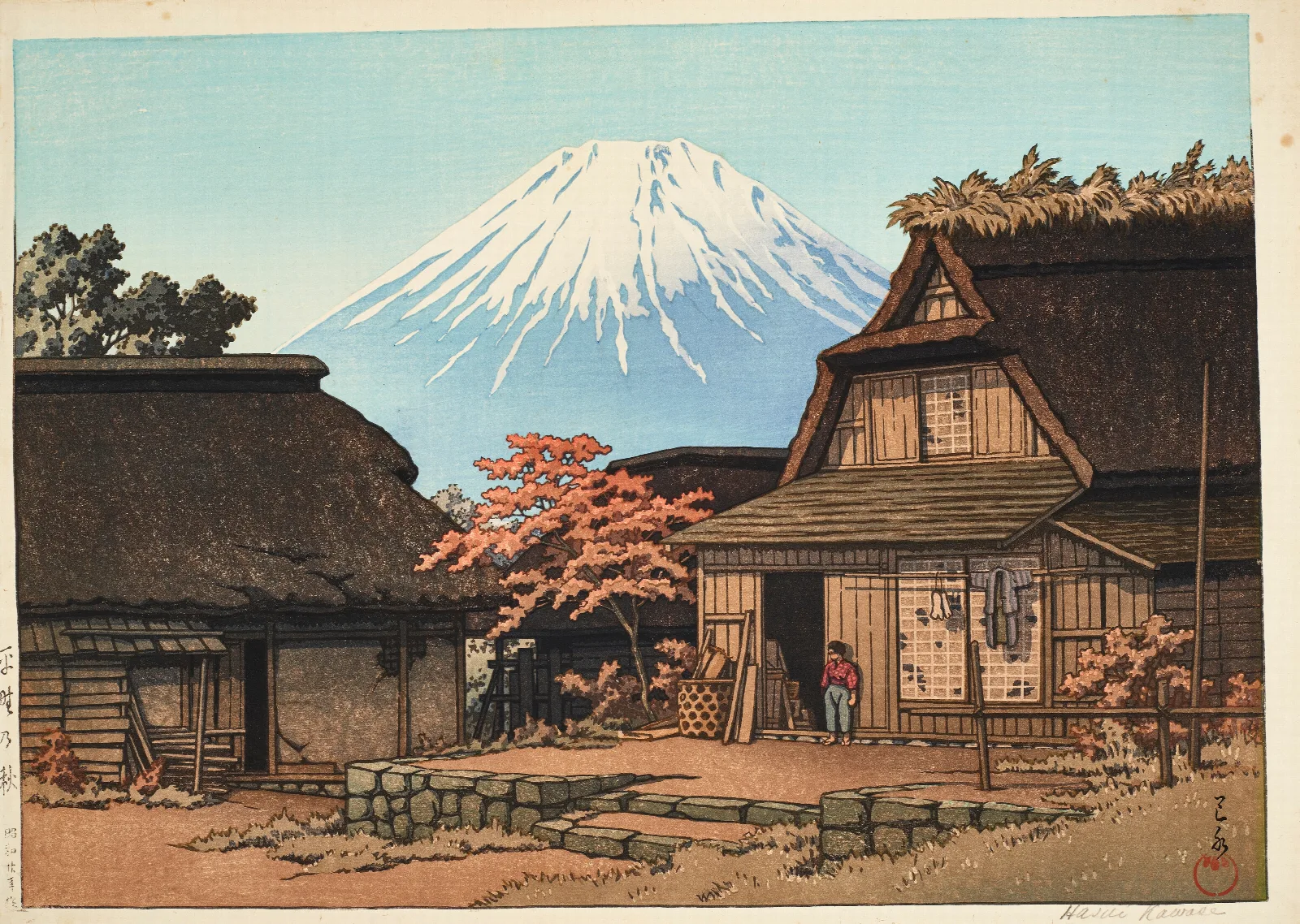 Hirano No Aki Autumn At Hirano Wall Art by Kawase Hasui - Canvas Print